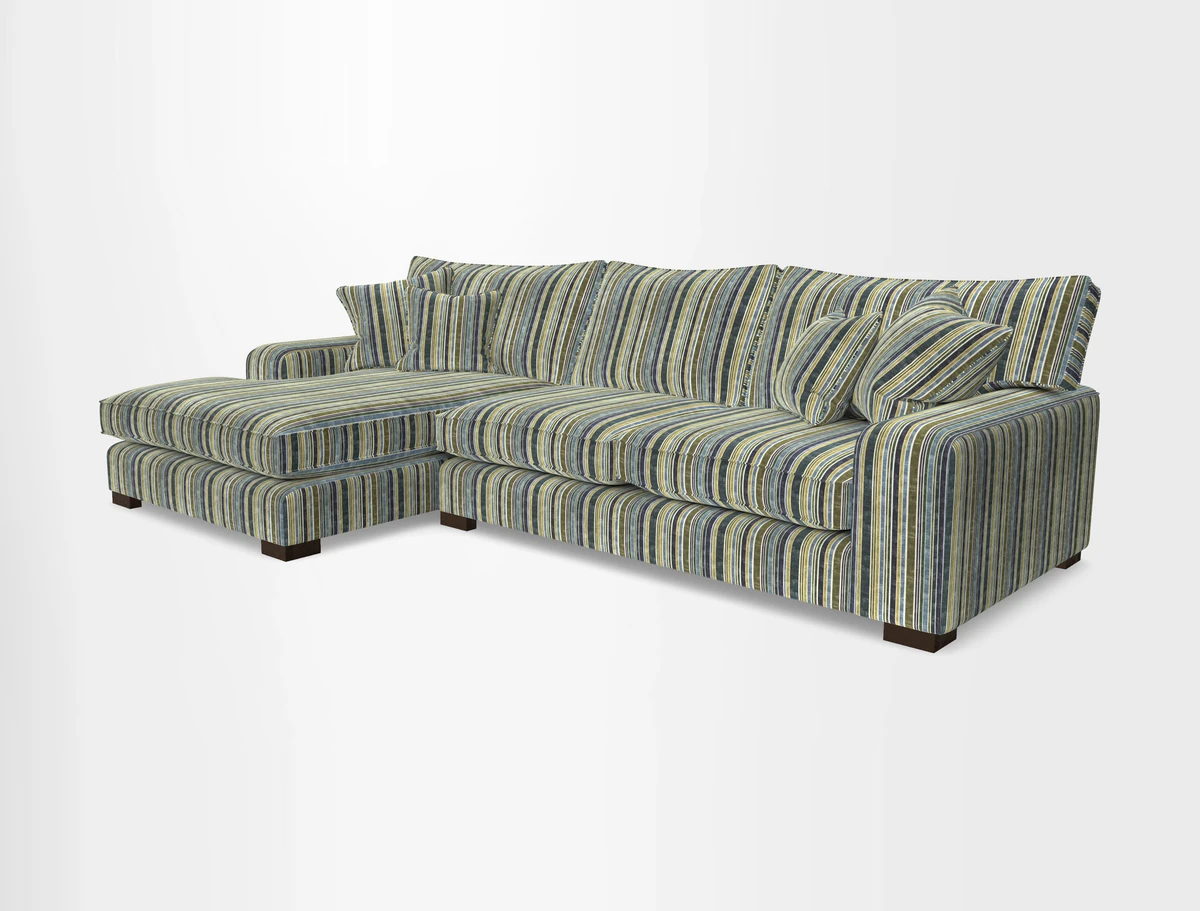Richmond Chaise LHF  in Two Tone Plain Biscuit