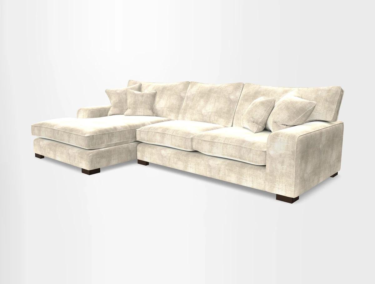 Richmond Chaise LHF  in Two Tone Plain Biscuit