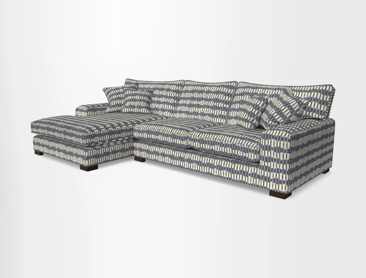 Richmond Chaise LHF  in Two Tone Plain Biscuit