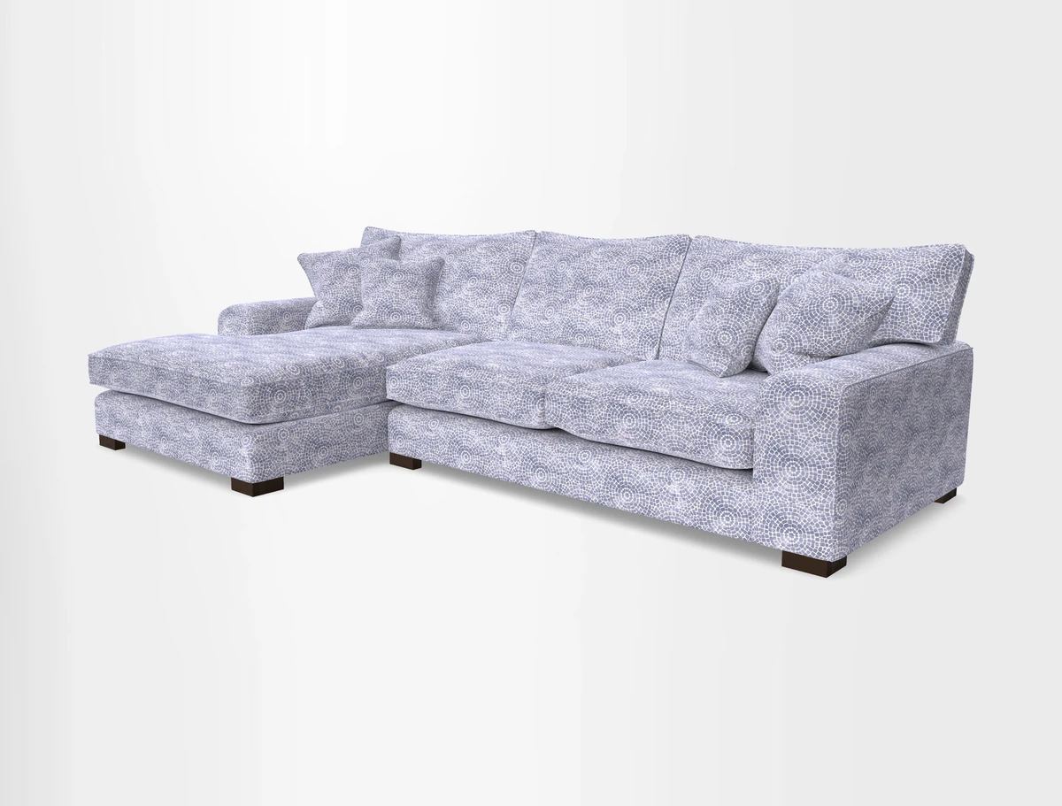 Richmond Chaise LHF  in Two Tone Plain Biscuit