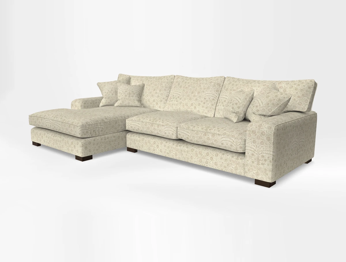 Richmond Chaise LHF  in Two Tone Plain Biscuit