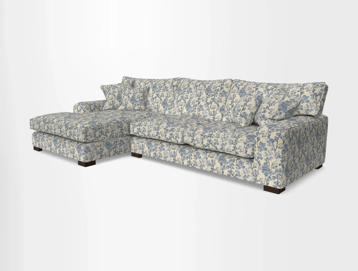 Richmond Chaise LHF  in Two Tone Plain Biscuit