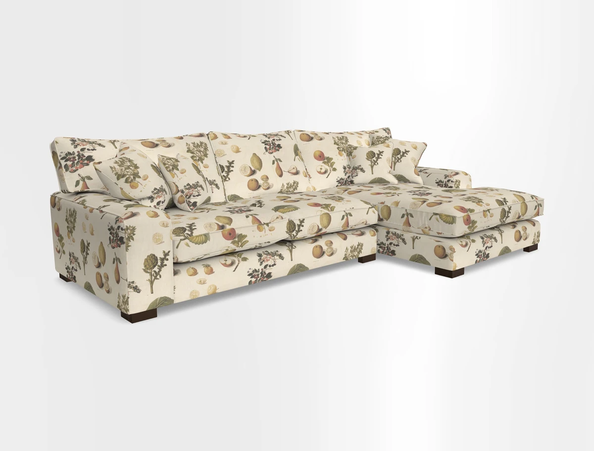 Richmond Chaise RHF  in Two Tone Plain Biscuit