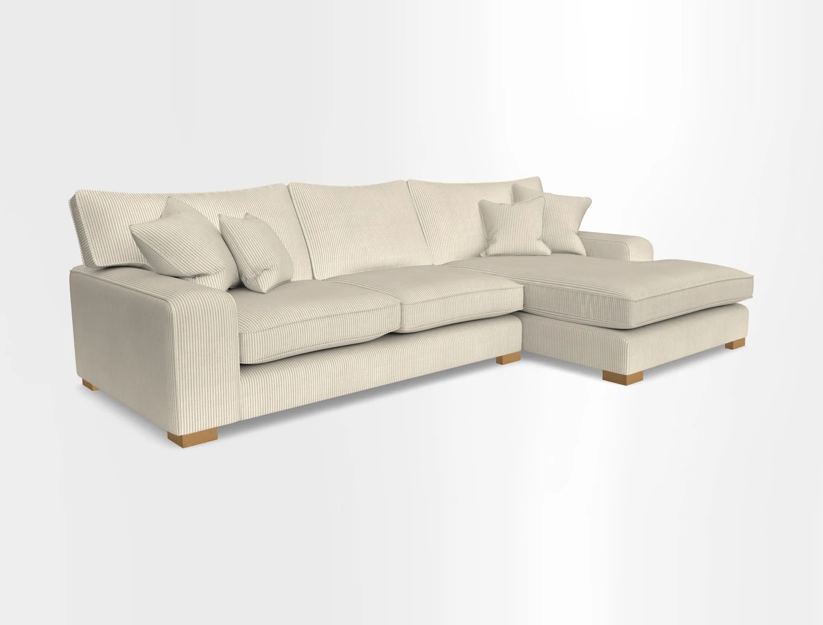 Richmond Chaise RHF  in Two Tone Plain Biscuit