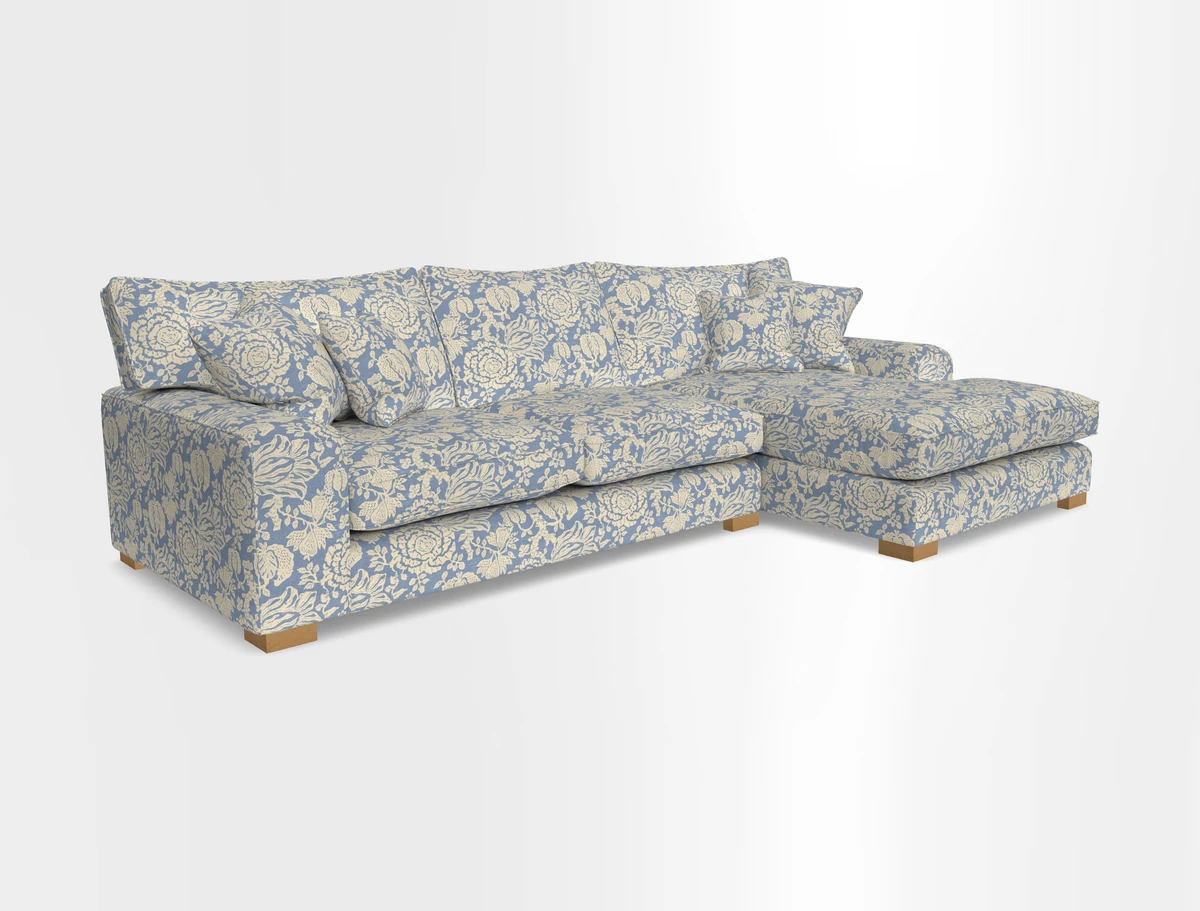 Richmond Chaise RHF  in Two Tone Plain Biscuit