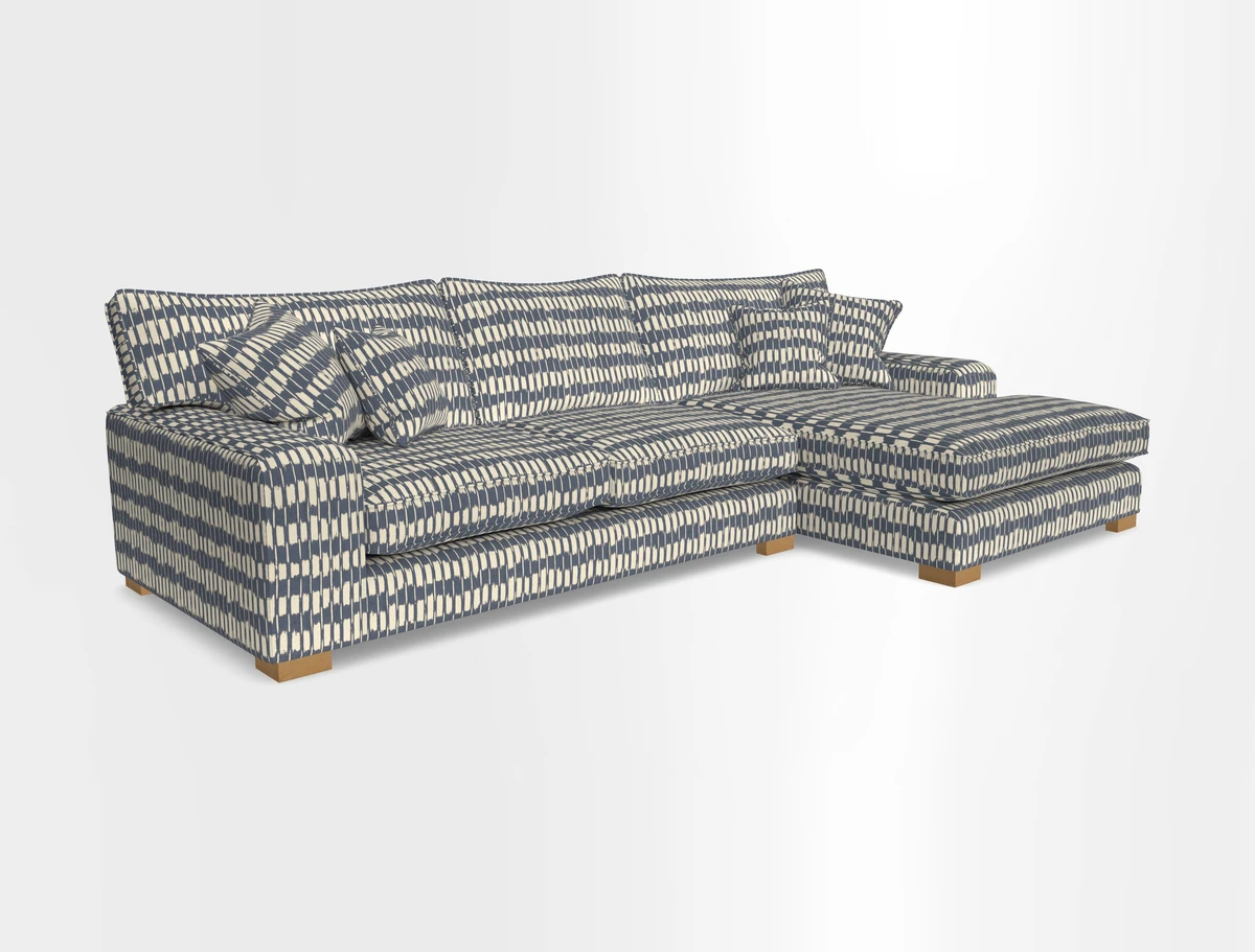 Richmond Chaise RHF  in Two Tone Plain Biscuit
