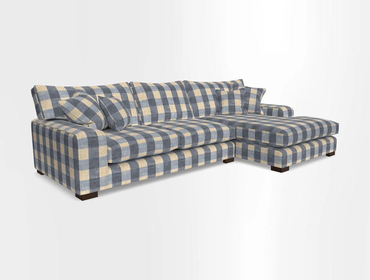 Richmond Chaise RHF  in Two Tone Plain Biscuit