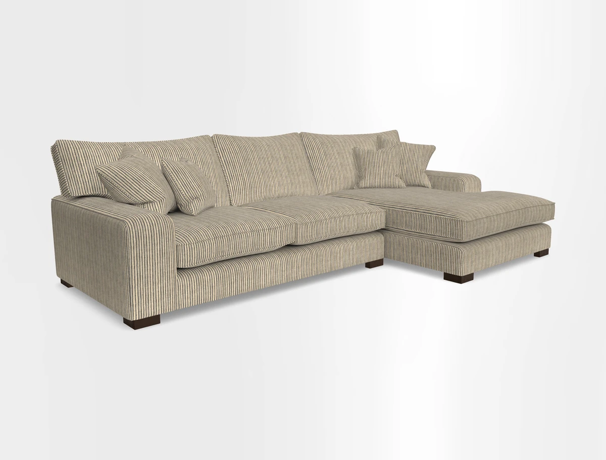 Richmond Chaise RHF  in Two Tone Plain Biscuit