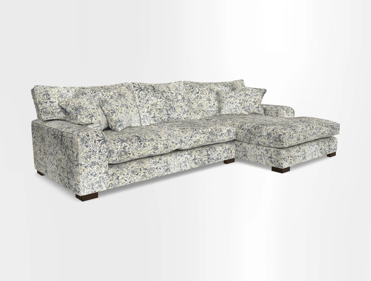Richmond Chaise RHF  in Two Tone Plain Biscuit