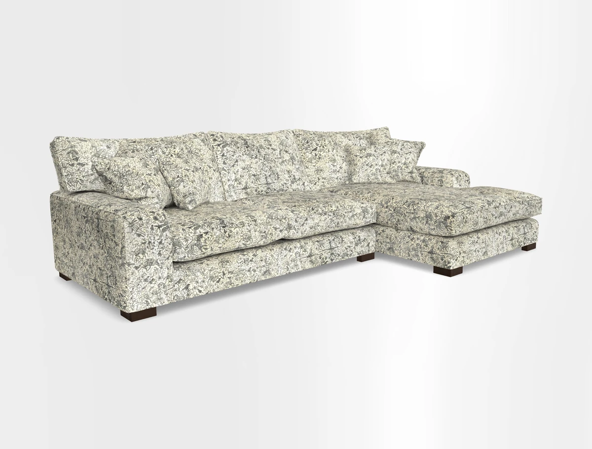 Richmond Chaise RHF  in Two Tone Plain Biscuit