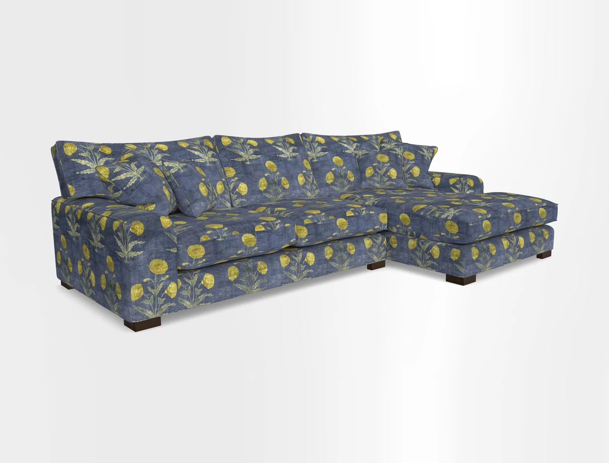 Richmond Chaise RHF  in Two Tone Plain Biscuit