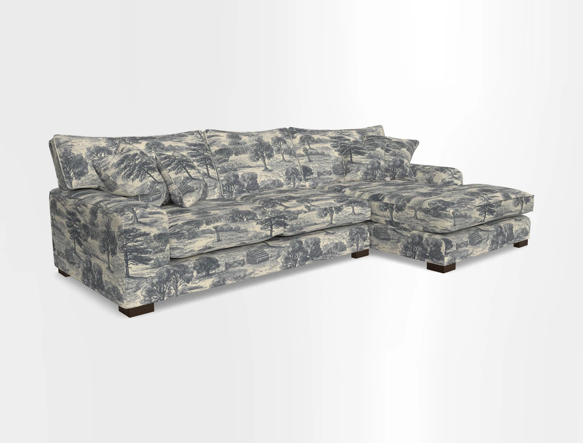 Richmond Chaise RHF  in Two Tone Plain Biscuit