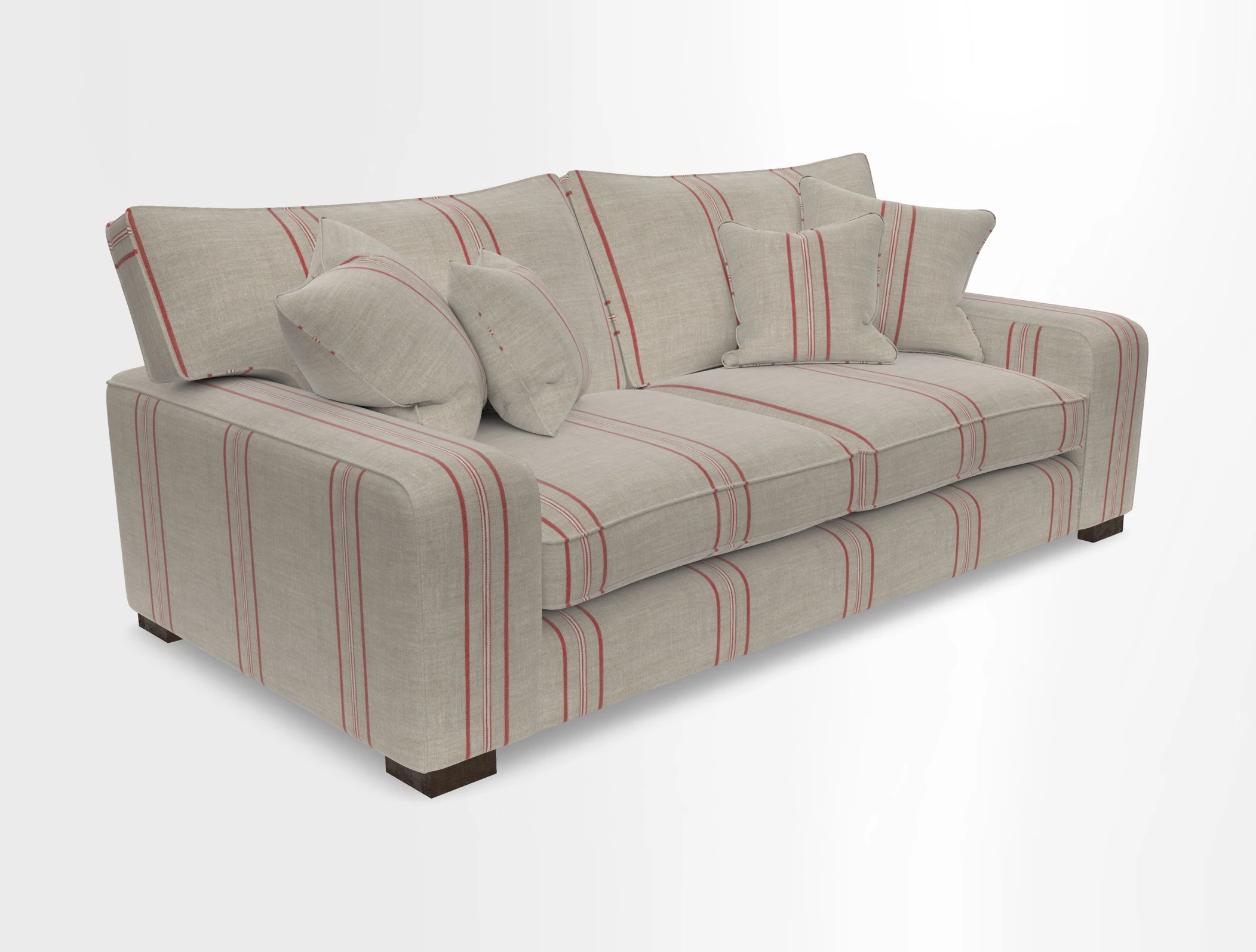 Richmond 3 Seater Sofa in Large Sussex Gingham Large Forest