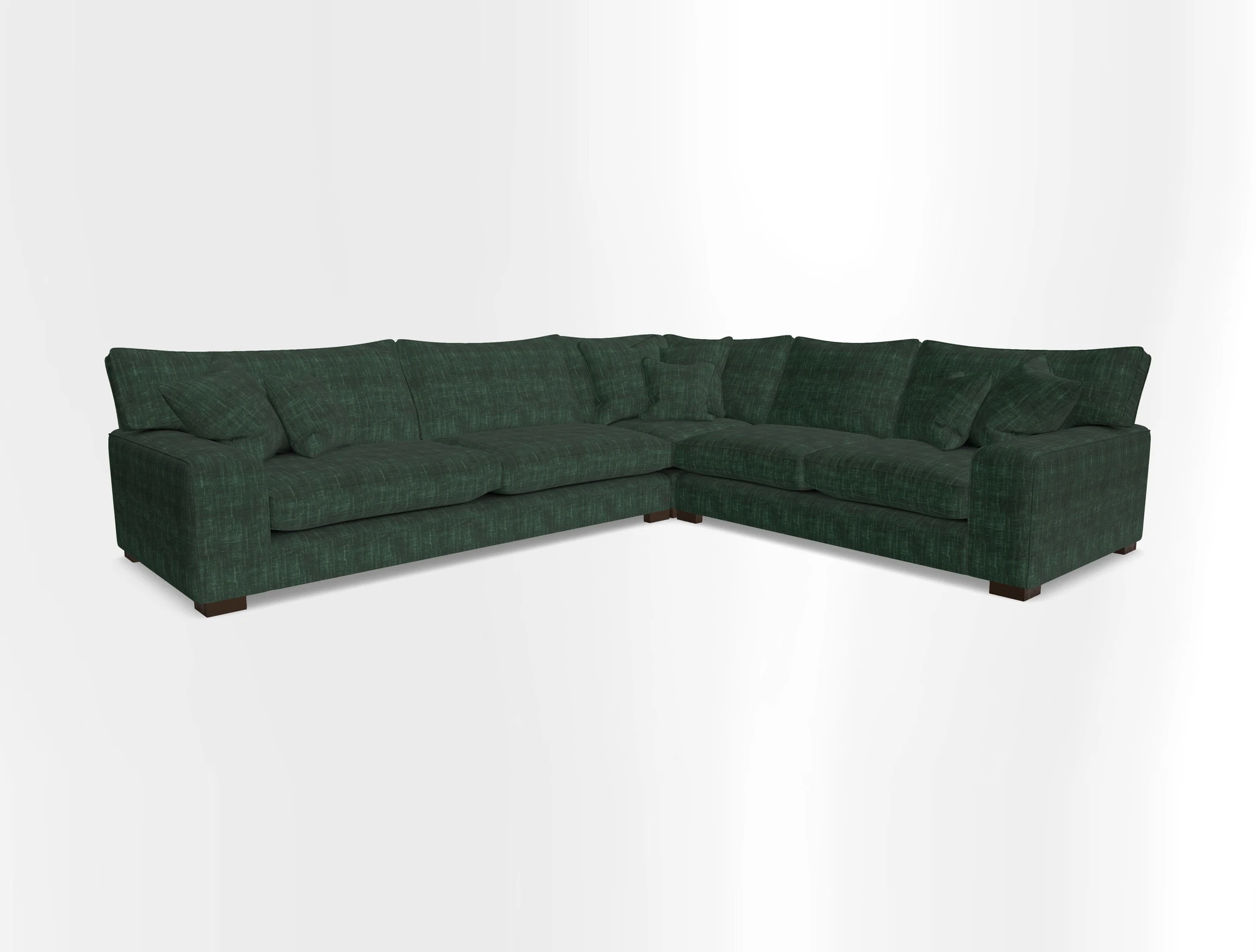 Richmond Large Corner Unit LHF in Two Tone Plain Biscuit