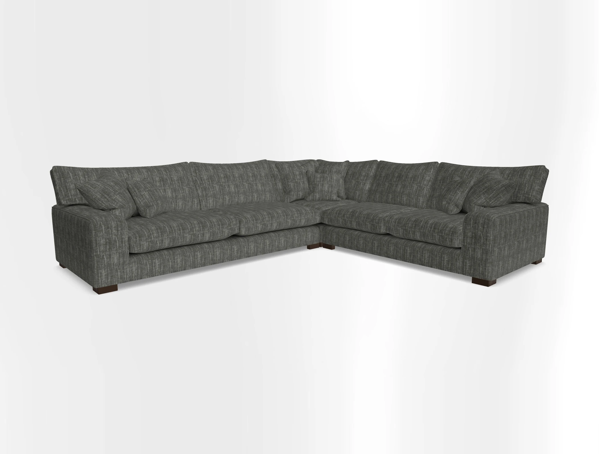 Richmond Large Corner Unit LHF in Two Tone Plain Biscuit