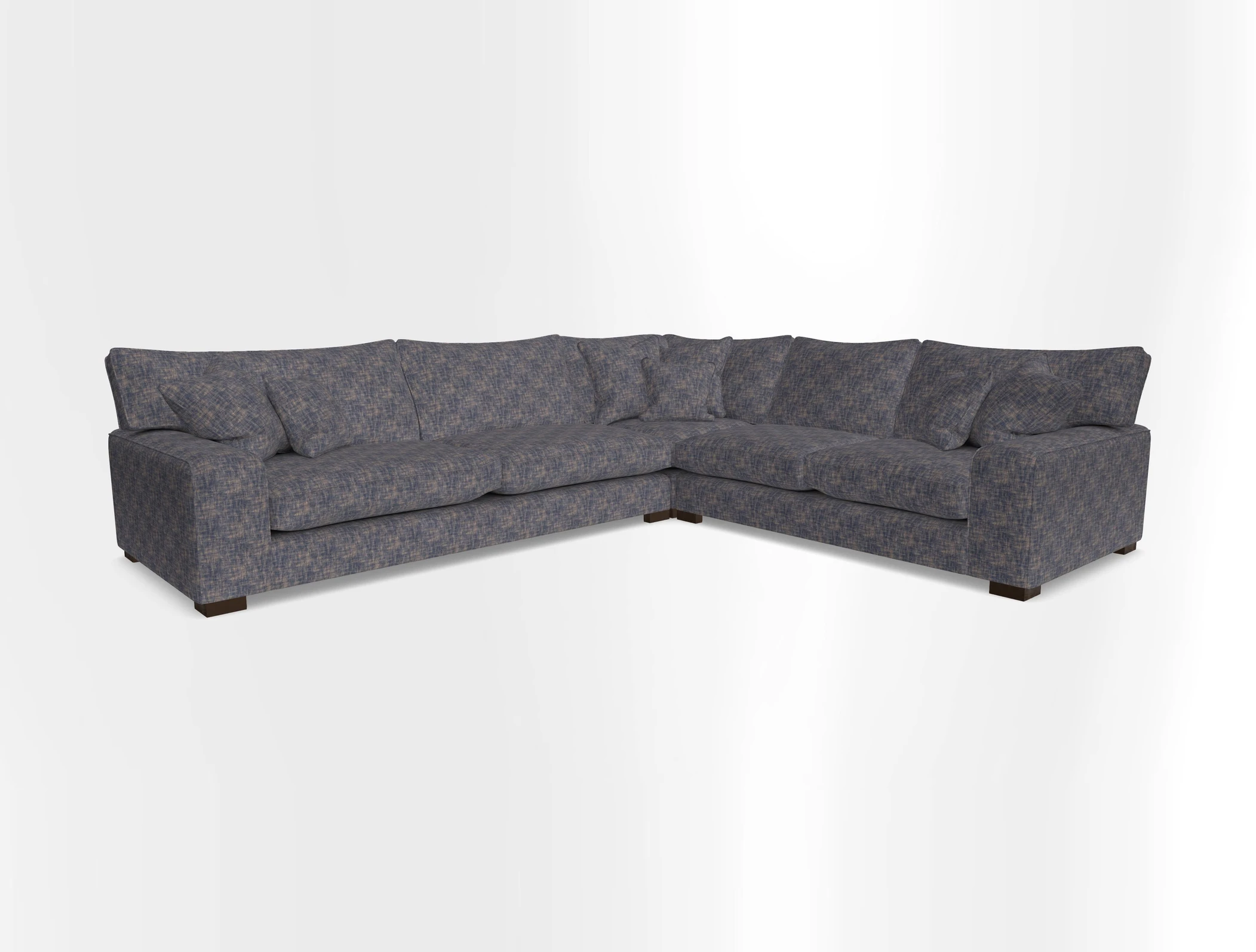 Richmond Large Corner Unit LHF in Two Tone Plain Biscuit