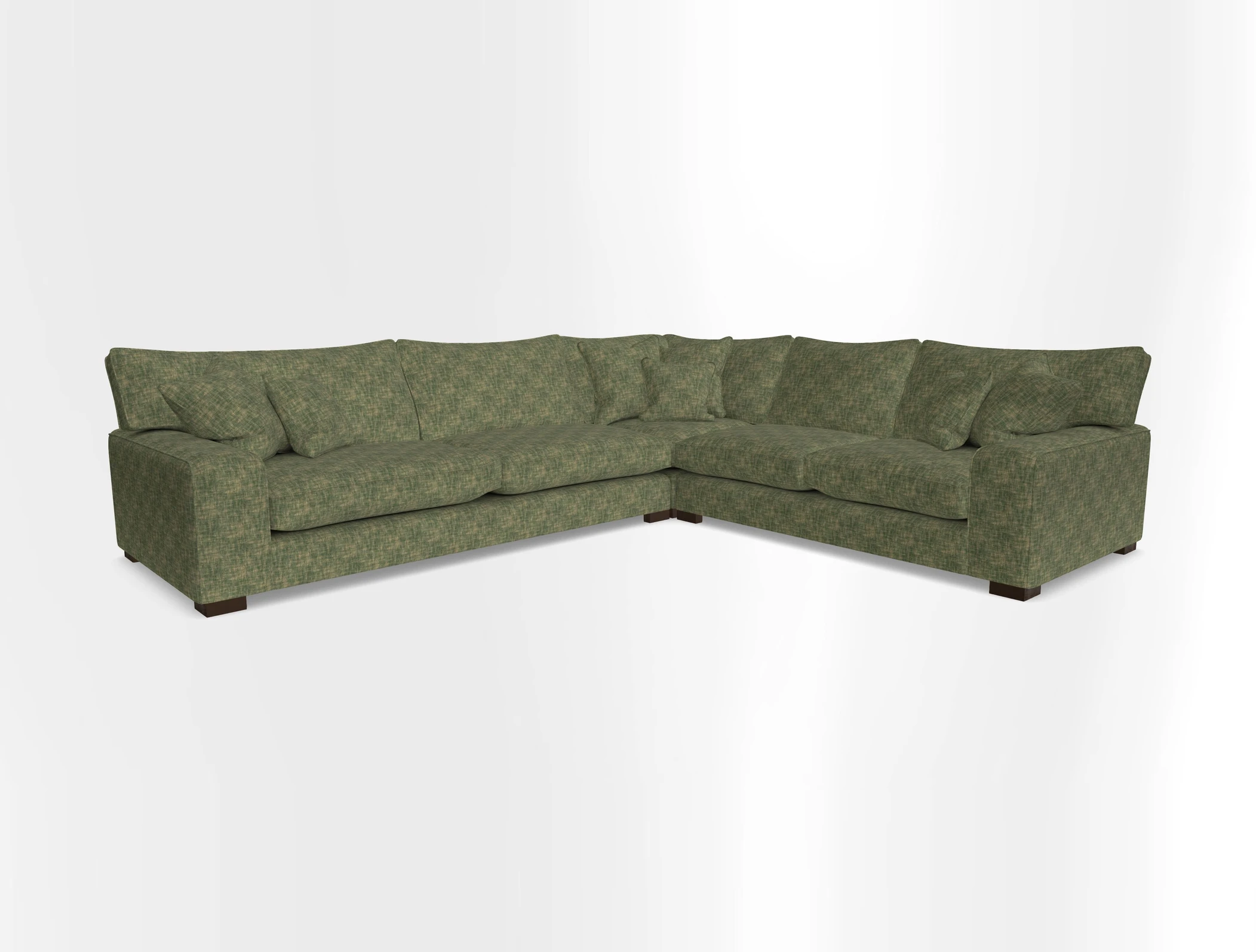 Richmond Large Corner Unit LHF in Two Tone Plain Biscuit