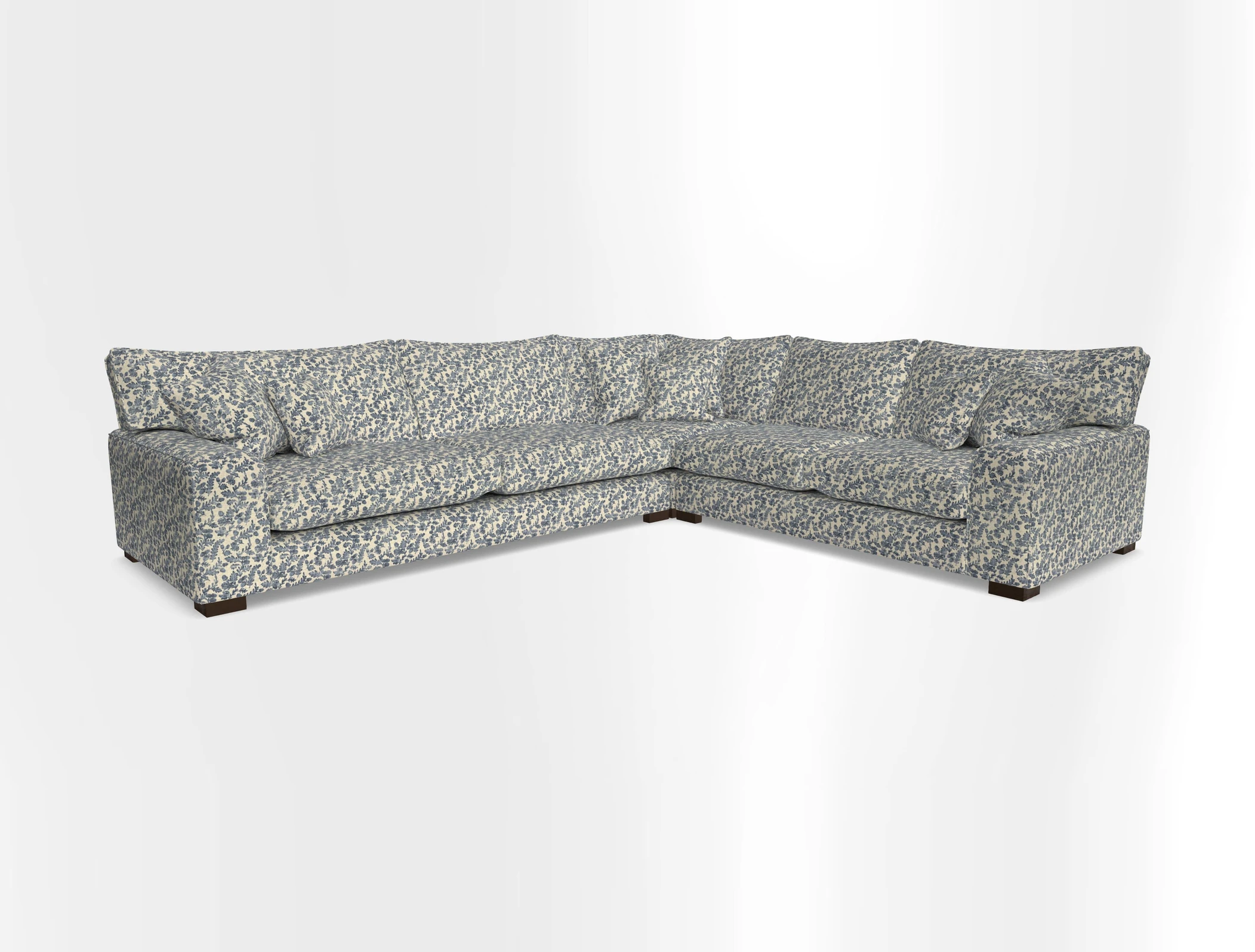Richmond Large Corner Unit LHF in Two Tone Plain Biscuit