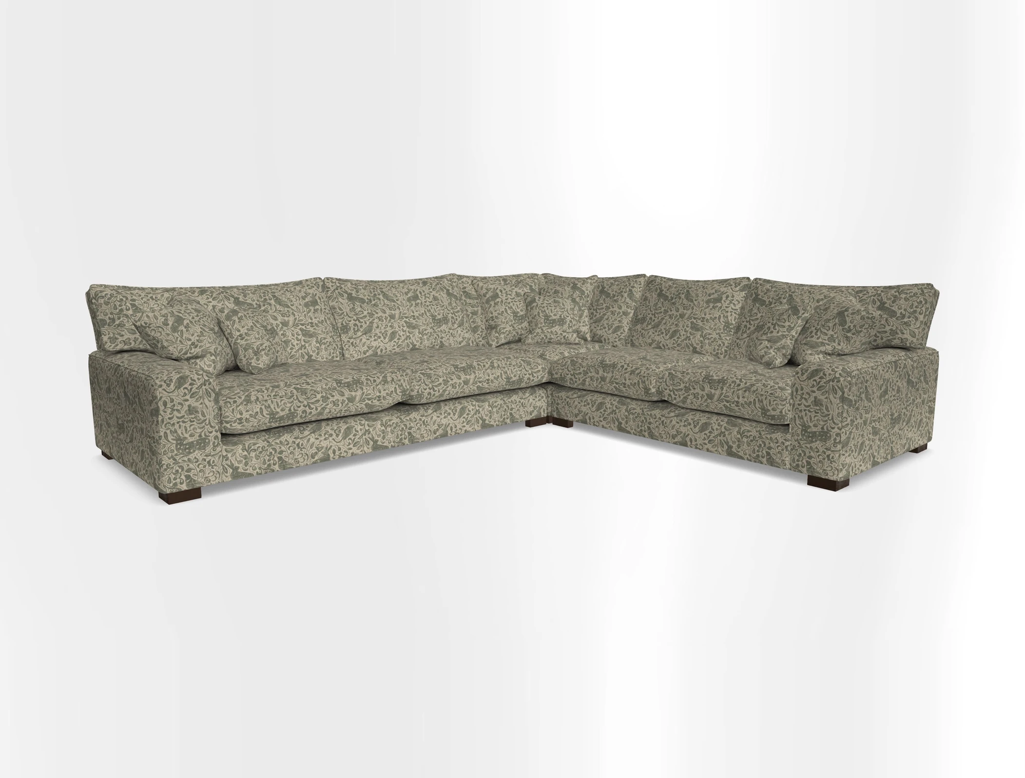 Richmond Large Corner Unit LHF in Two Tone Plain Biscuit