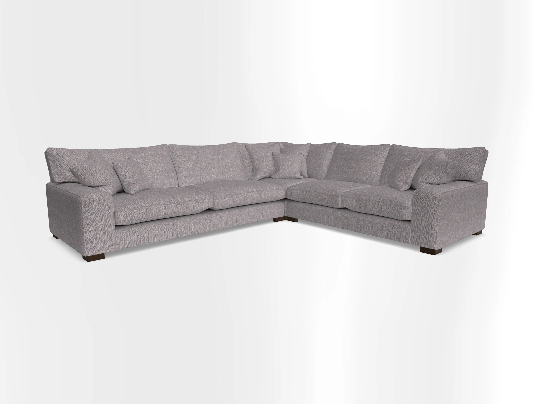 Richmond Large Corner Unit LHF in Two Tone Plain Biscuit