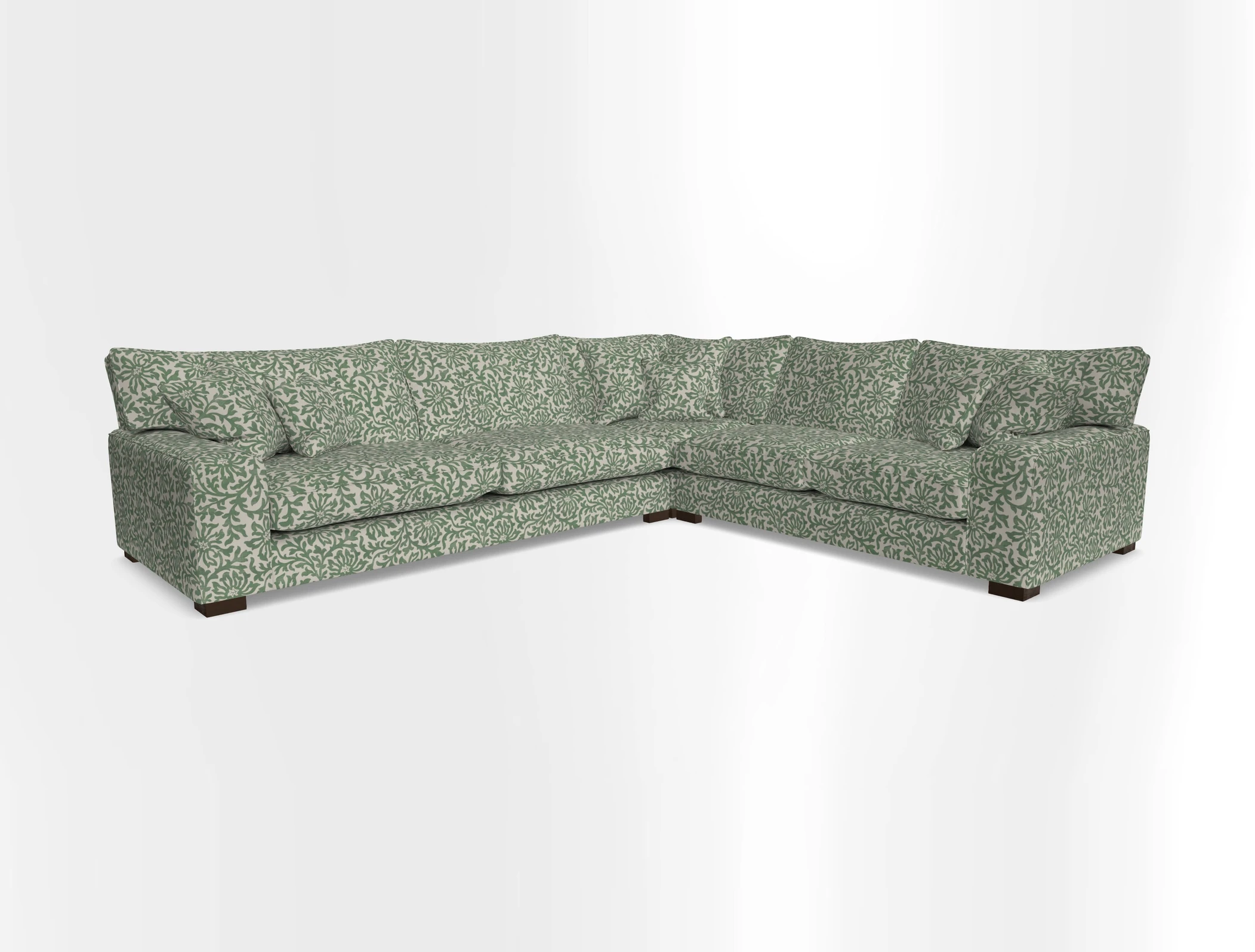 Richmond Large Corner Unit LHF in Two Tone Plain Biscuit