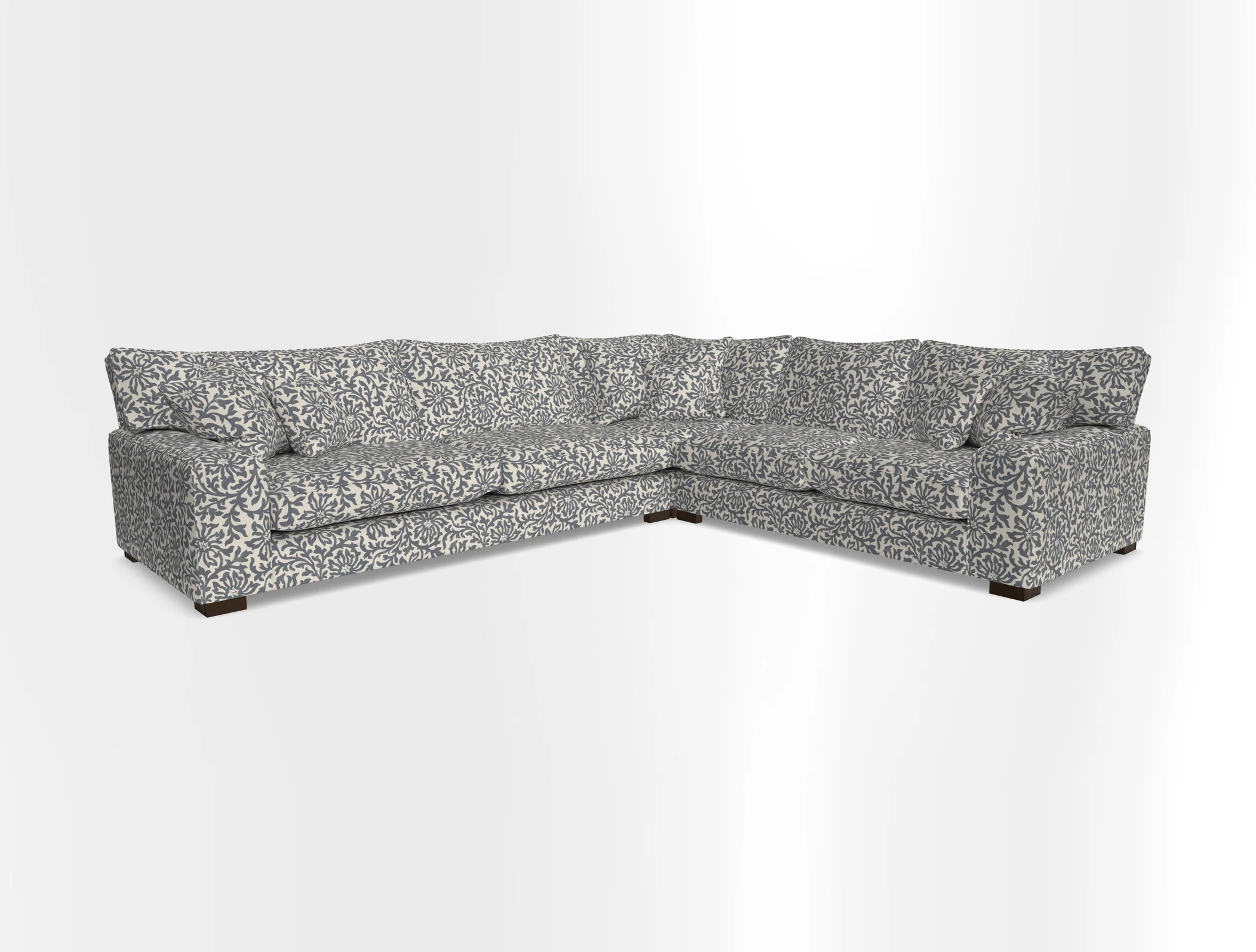 Richmond Large Corner Unit LHF in Two Tone Plain Biscuit