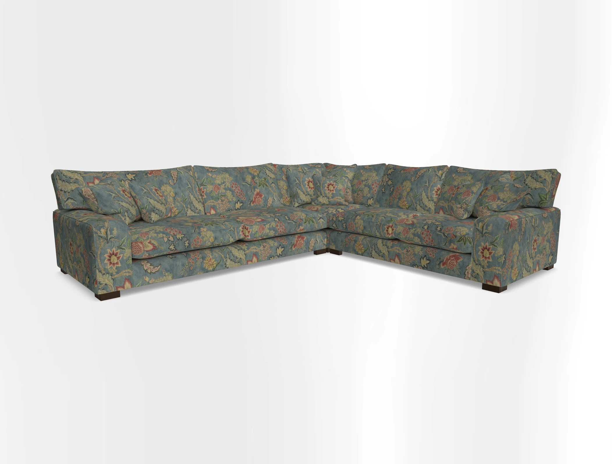 Richmond Large Corner Unit LHF in Two Tone Plain Biscuit