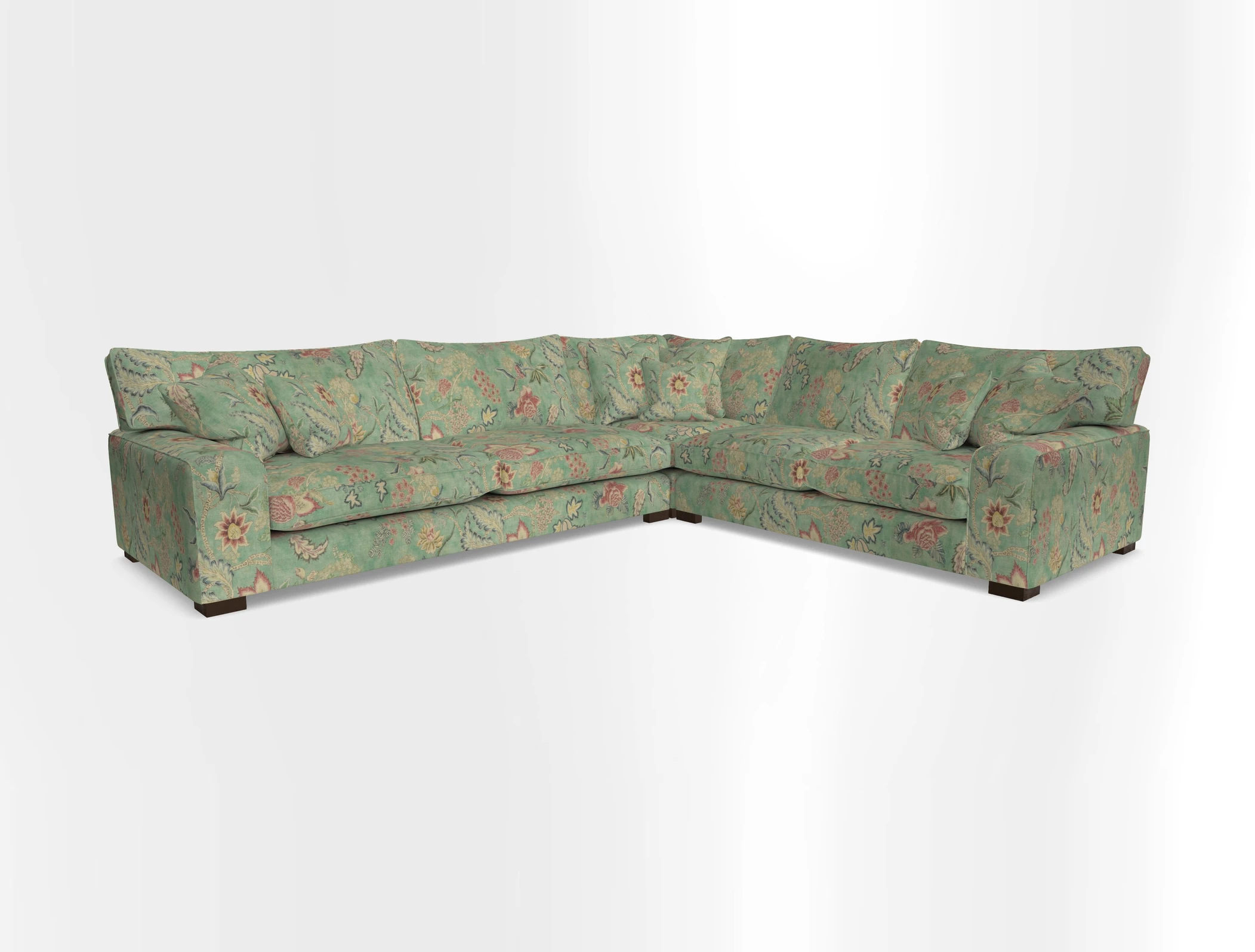 Richmond Large Corner Unit LHF in Two Tone Plain Biscuit