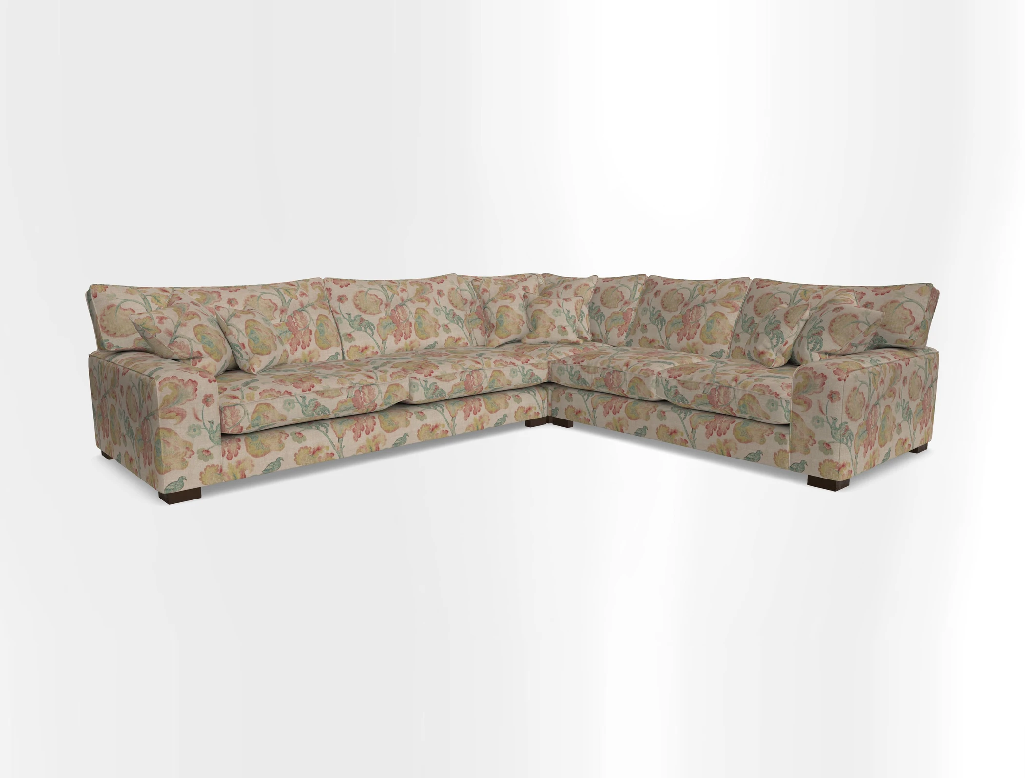 Richmond Large Corner Unit LHF in Two Tone Plain Biscuit