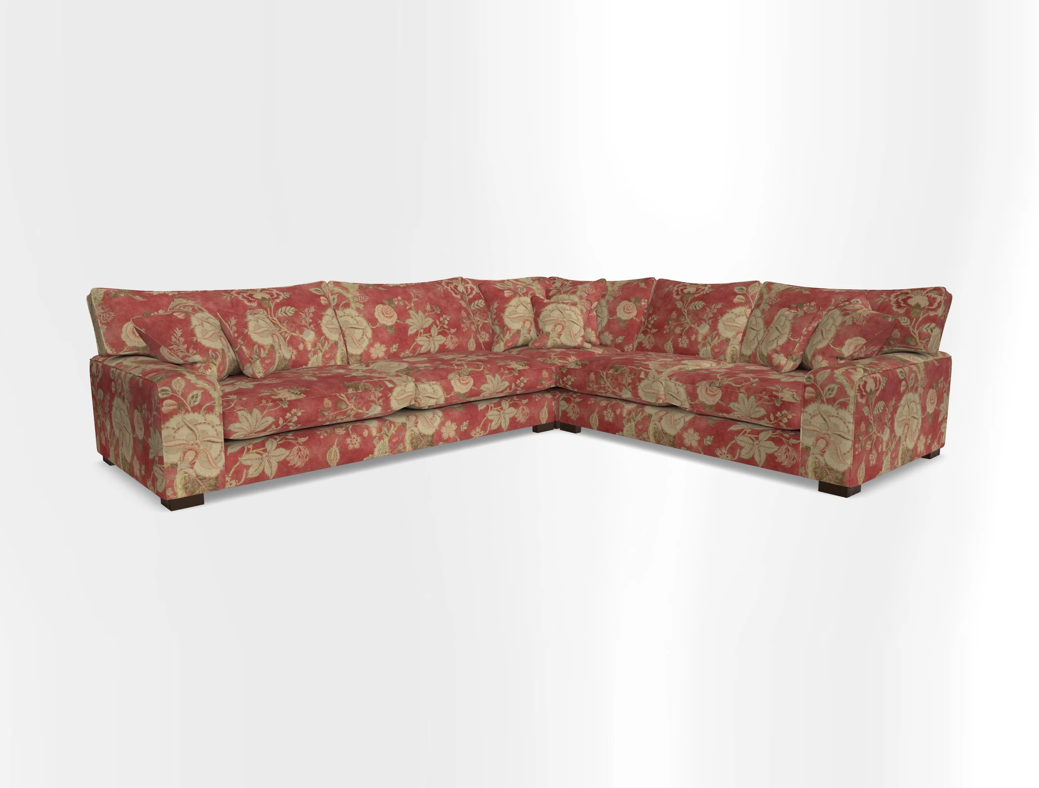 Richmond Large Corner Unit LHF in Two Tone Plain Biscuit