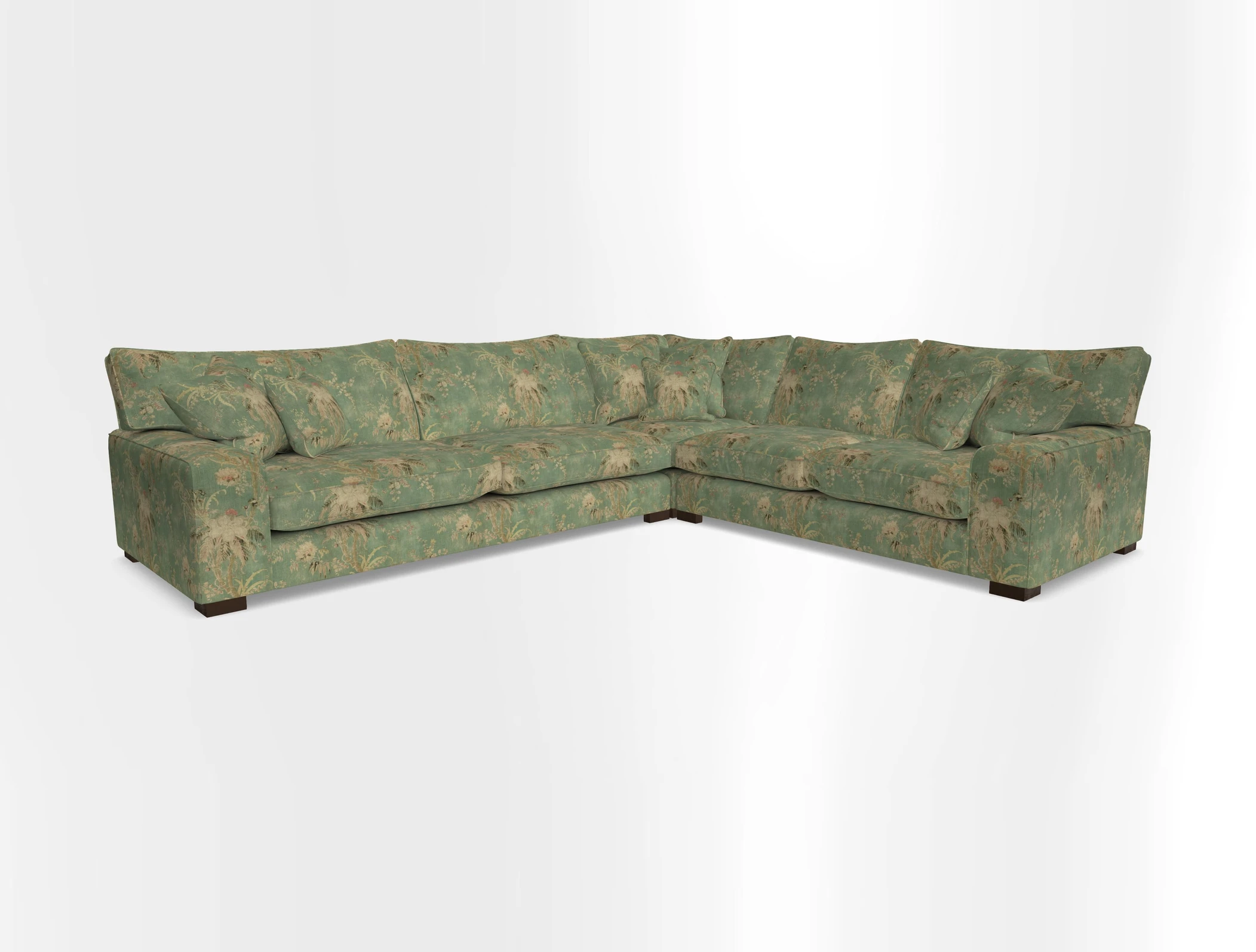 Richmond Large Corner Unit LHF in Two Tone Plain Biscuit
