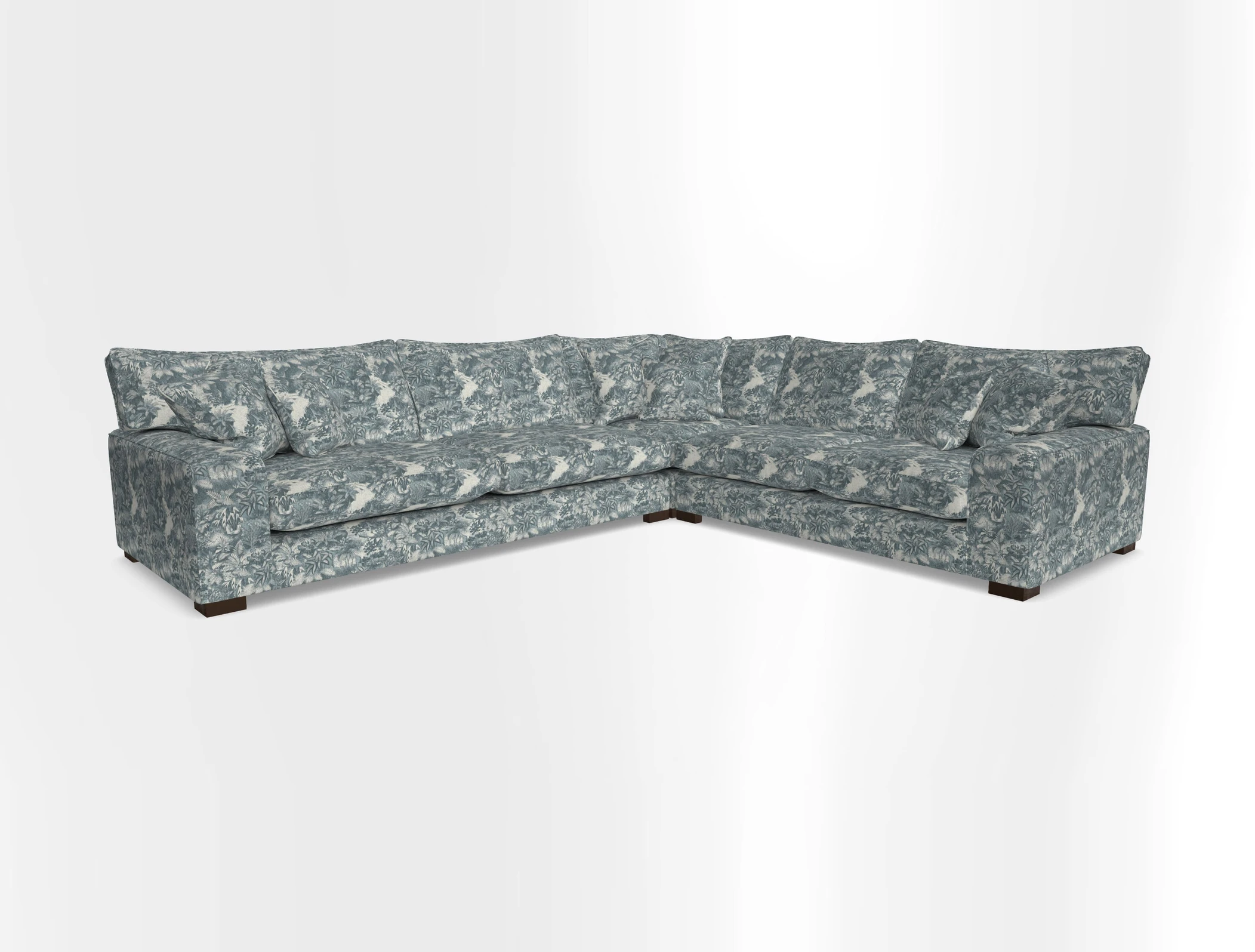 Richmond Large Corner Unit LHF in Two Tone Plain Biscuit