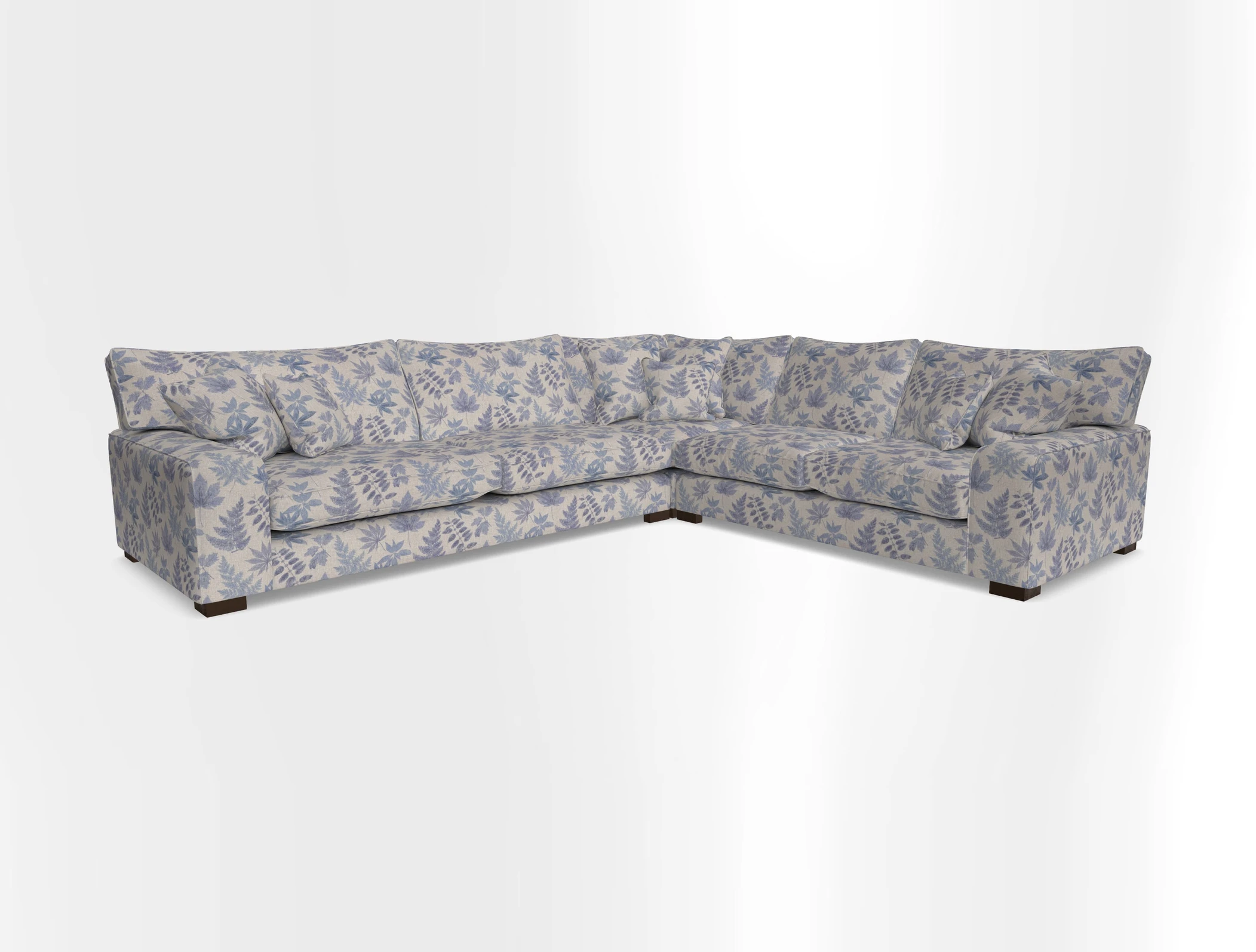 Richmond Large Corner Unit LHF in Two Tone Plain Biscuit
