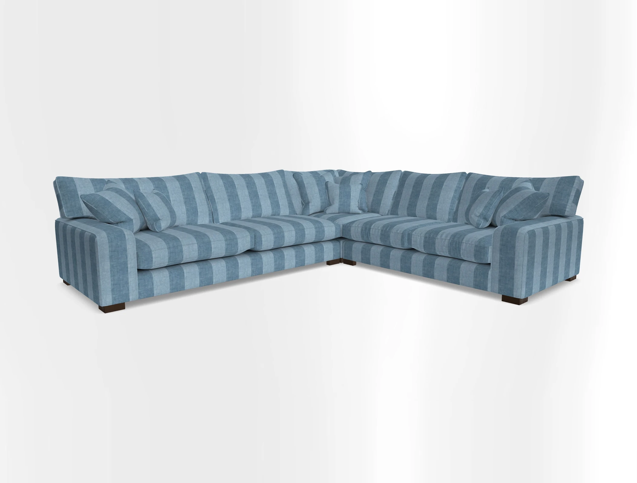 Richmond Large Corner Unit LHF in Two Tone Plain Biscuit
