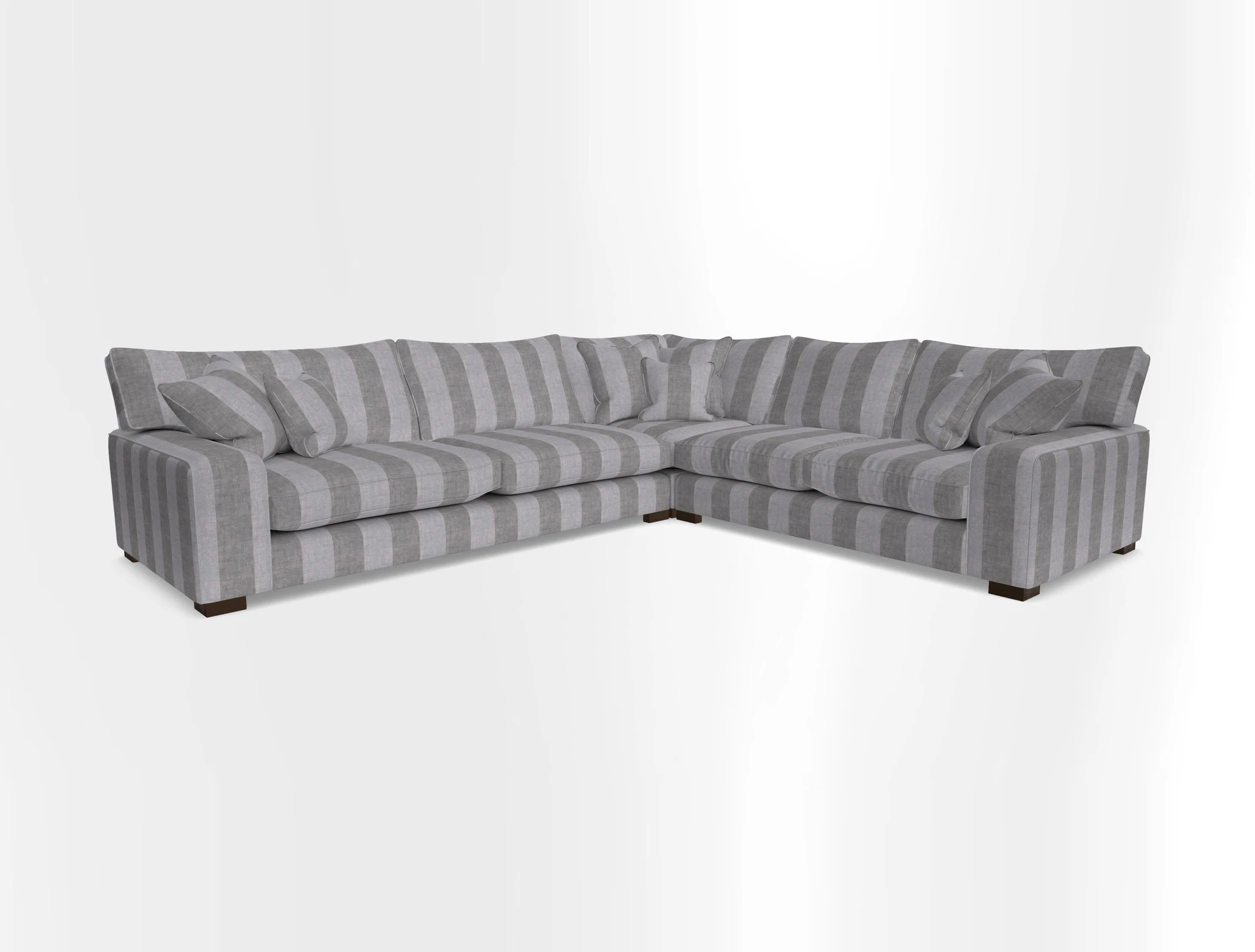 Richmond Large Corner Unit LHF in Two Tone Plain Biscuit