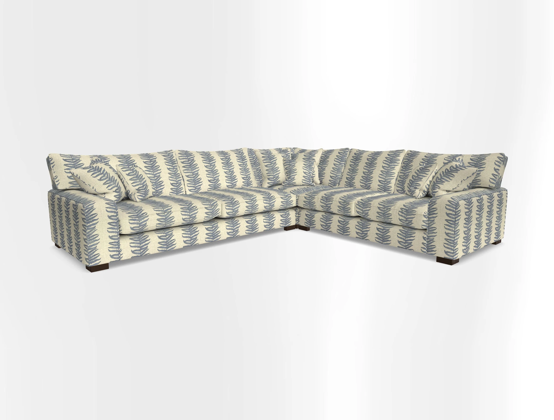 Richmond Large Corner Unit LHF in Two Tone Plain Biscuit