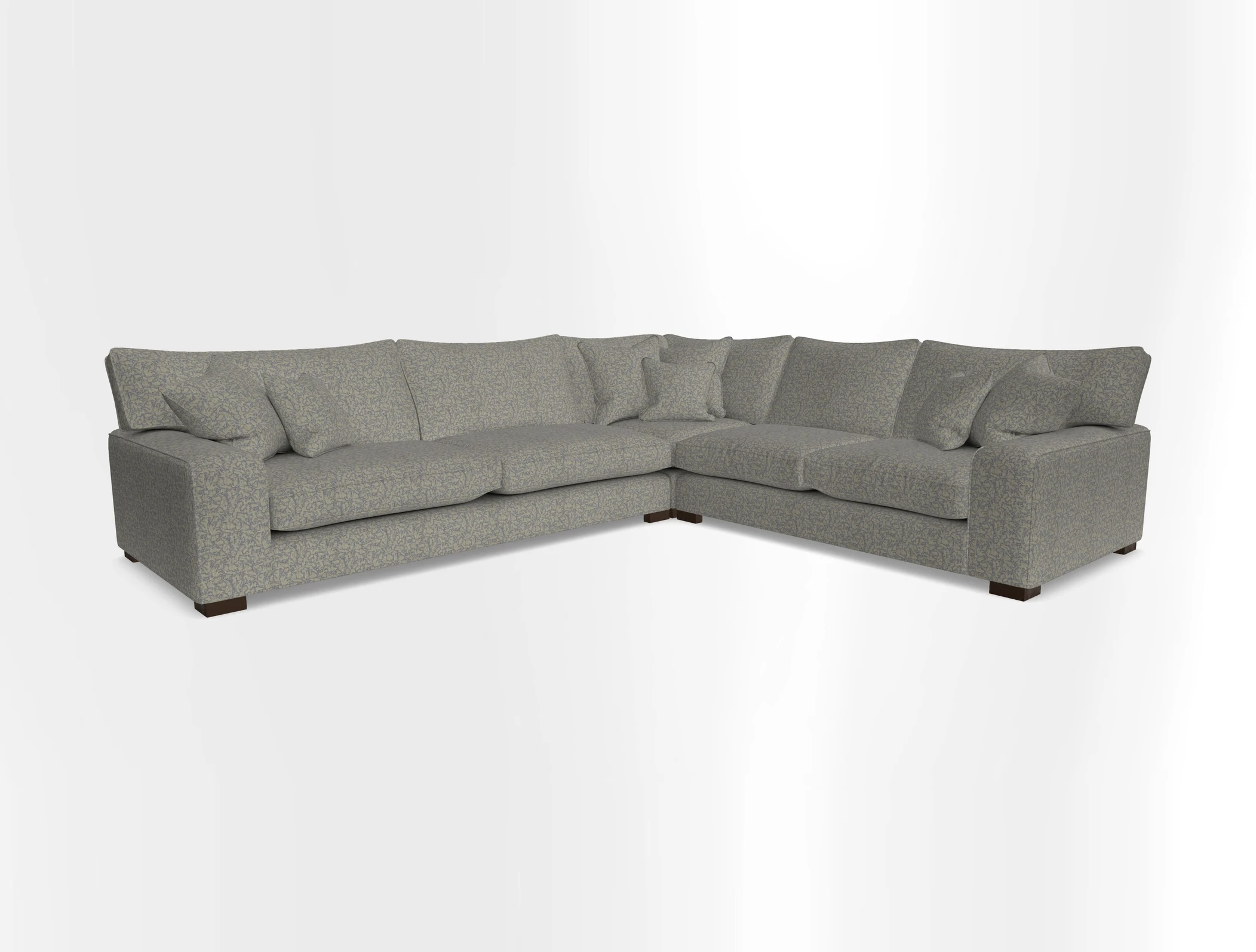 Richmond Large Corner Unit LHF in Two Tone Plain Biscuit
