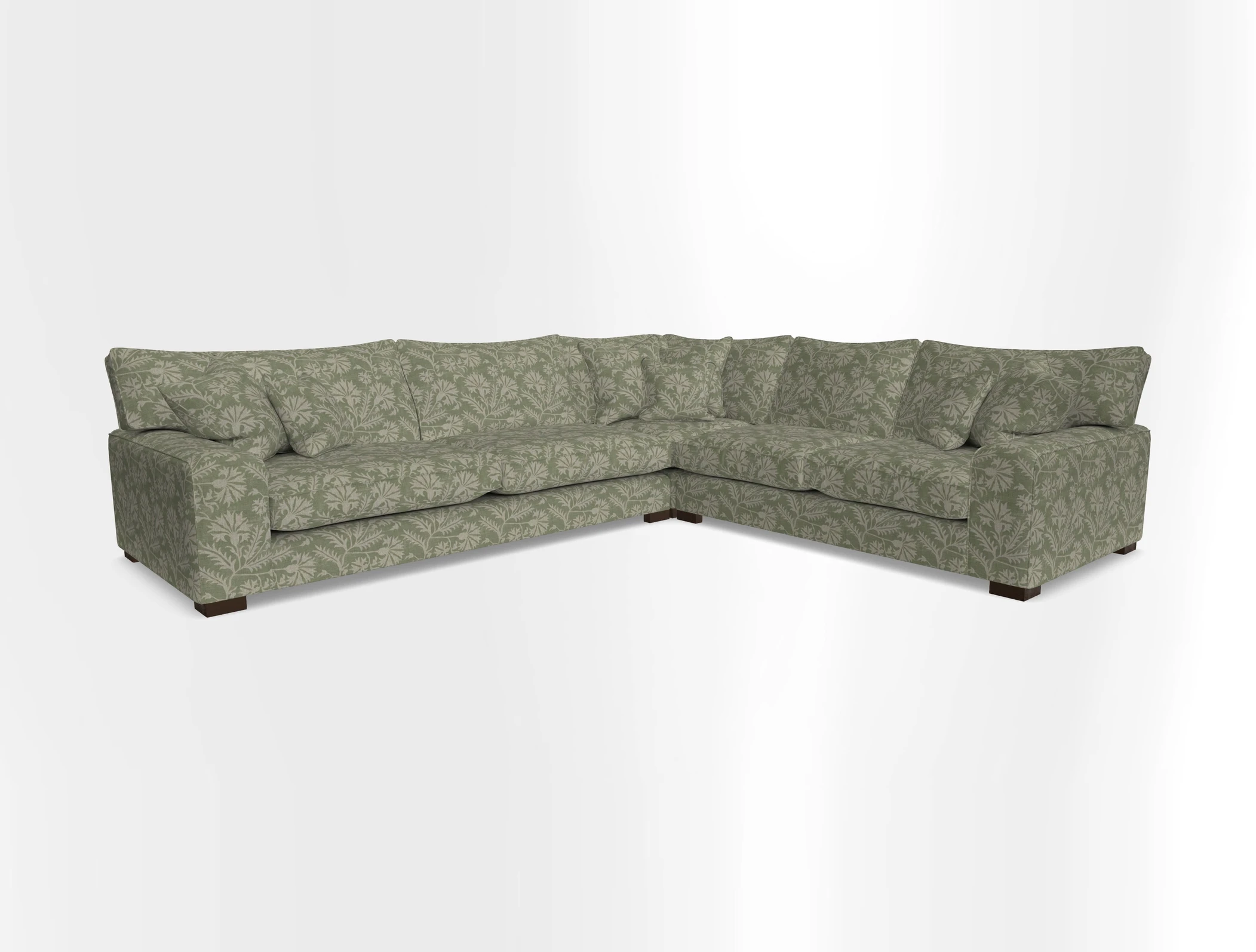 Richmond Large Corner Unit LHF in Two Tone Plain Biscuit