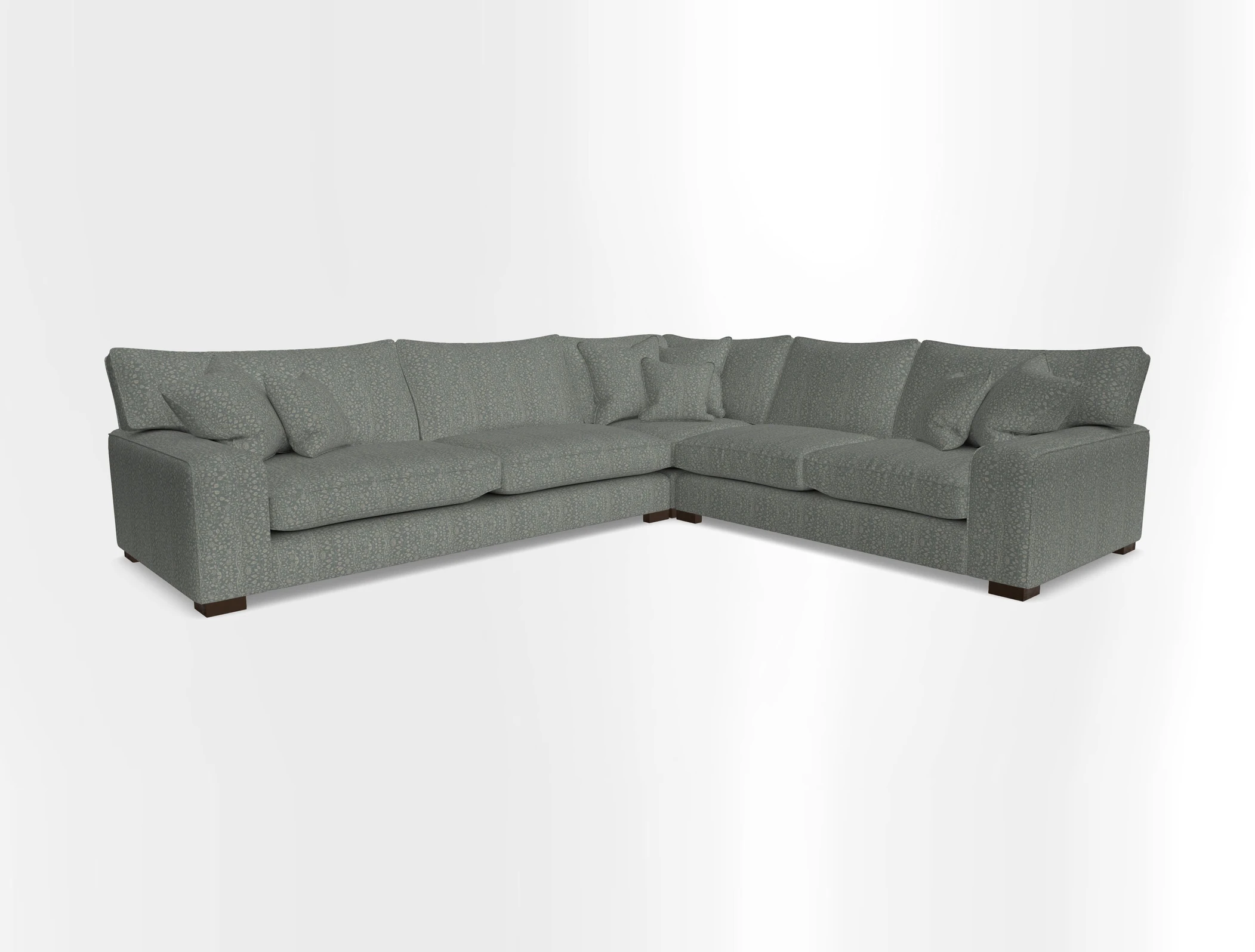 Richmond Large Corner Unit LHF in Two Tone Plain Biscuit
