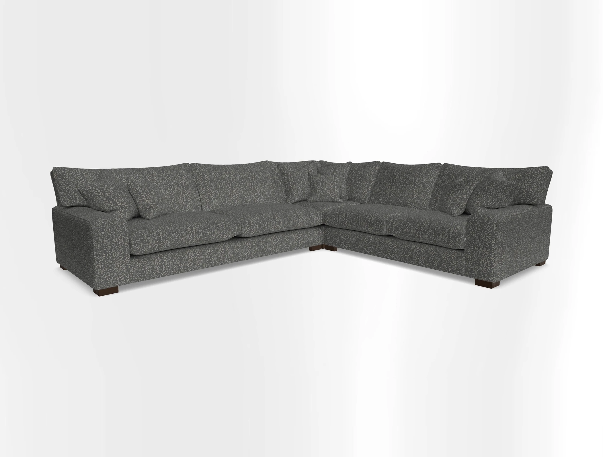Richmond Large Corner Unit LHF in Two Tone Plain Biscuit