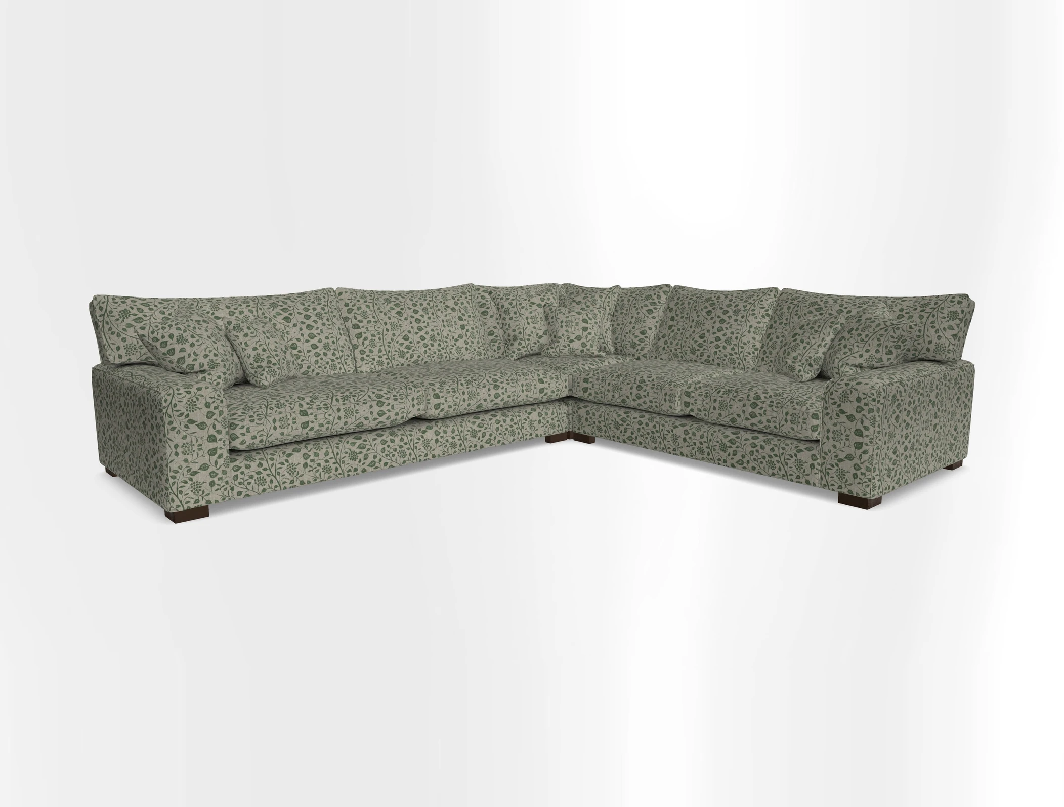 Richmond Large Corner Unit LHF in Two Tone Plain Biscuit