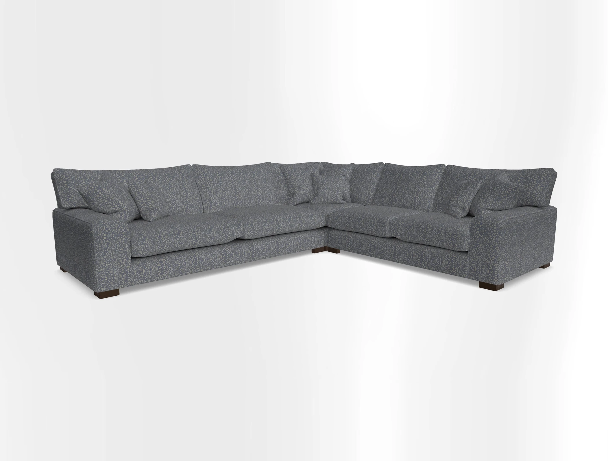 Richmond Large Corner Unit LHF in Two Tone Plain Biscuit