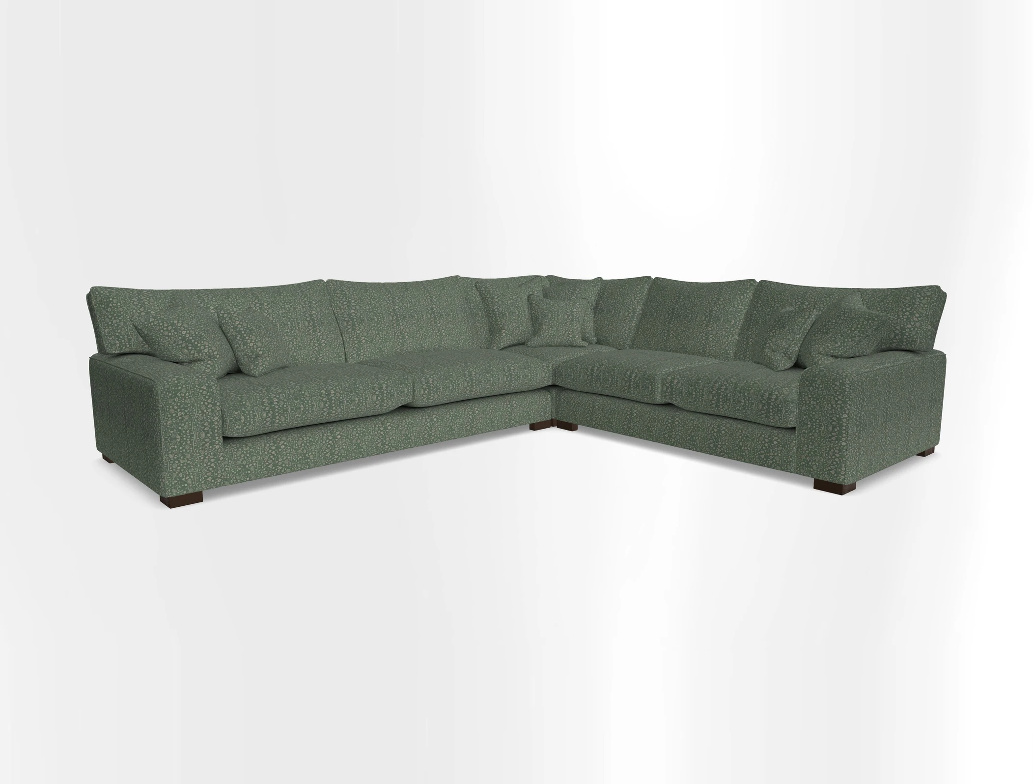 Richmond Large Corner Unit LHF in Two Tone Plain Biscuit