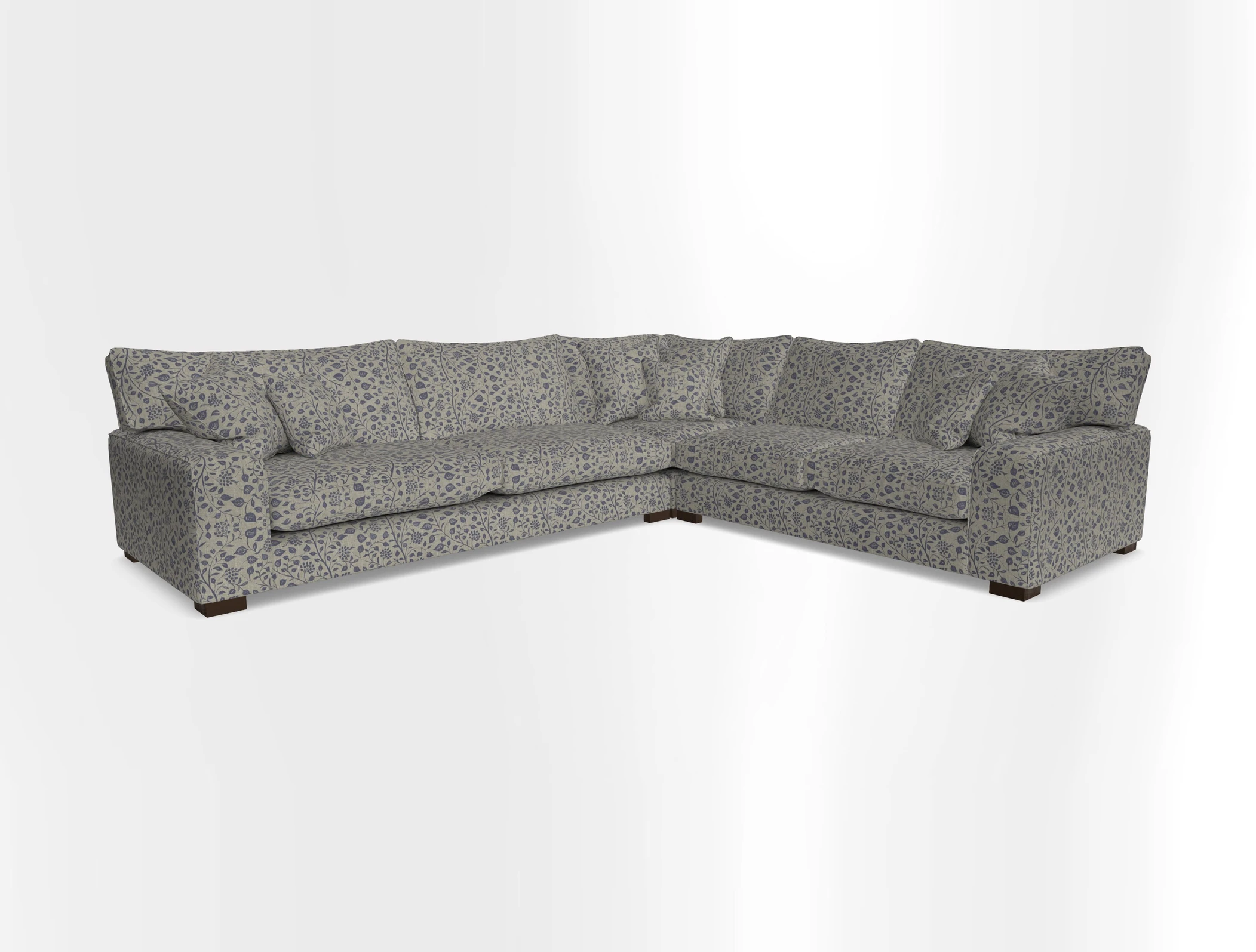 Richmond Large Corner Unit LHF in Two Tone Plain Biscuit