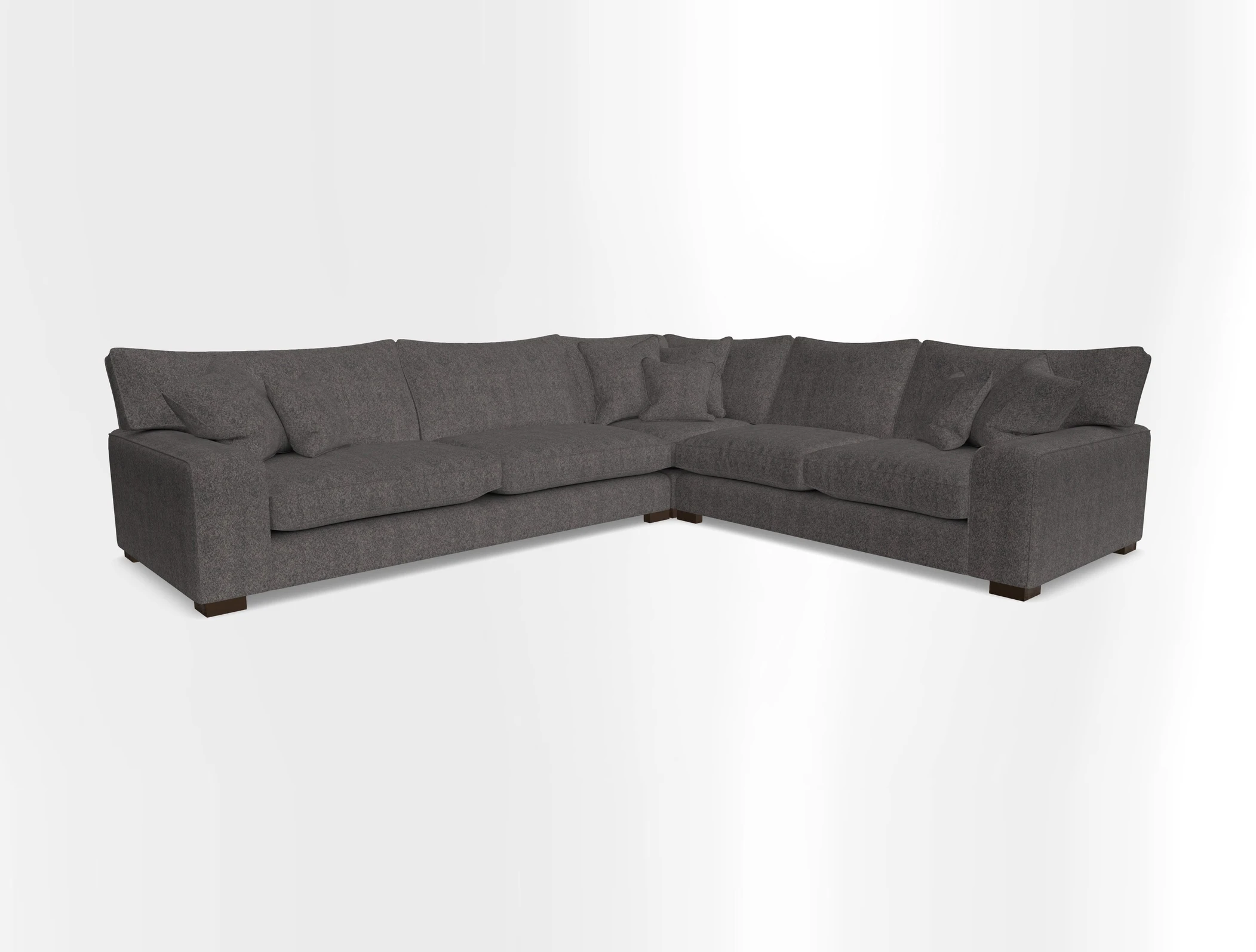 Richmond Large Corner Unit LHF in Two Tone Plain Biscuit