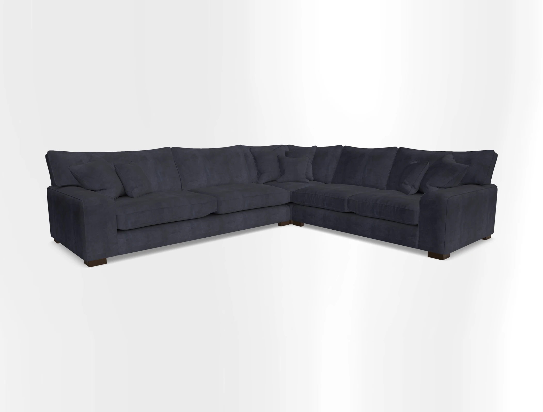 Richmond Large Corner Unit LHF in Two Tone Plain Biscuit