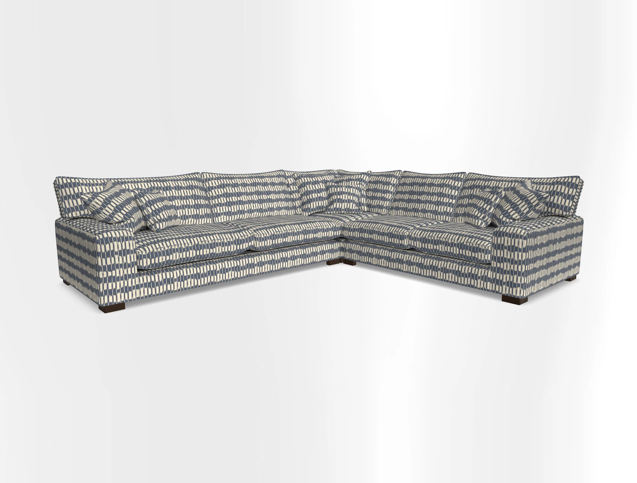 Richmond Large Corner Unit LHF in Two Tone Plain Biscuit