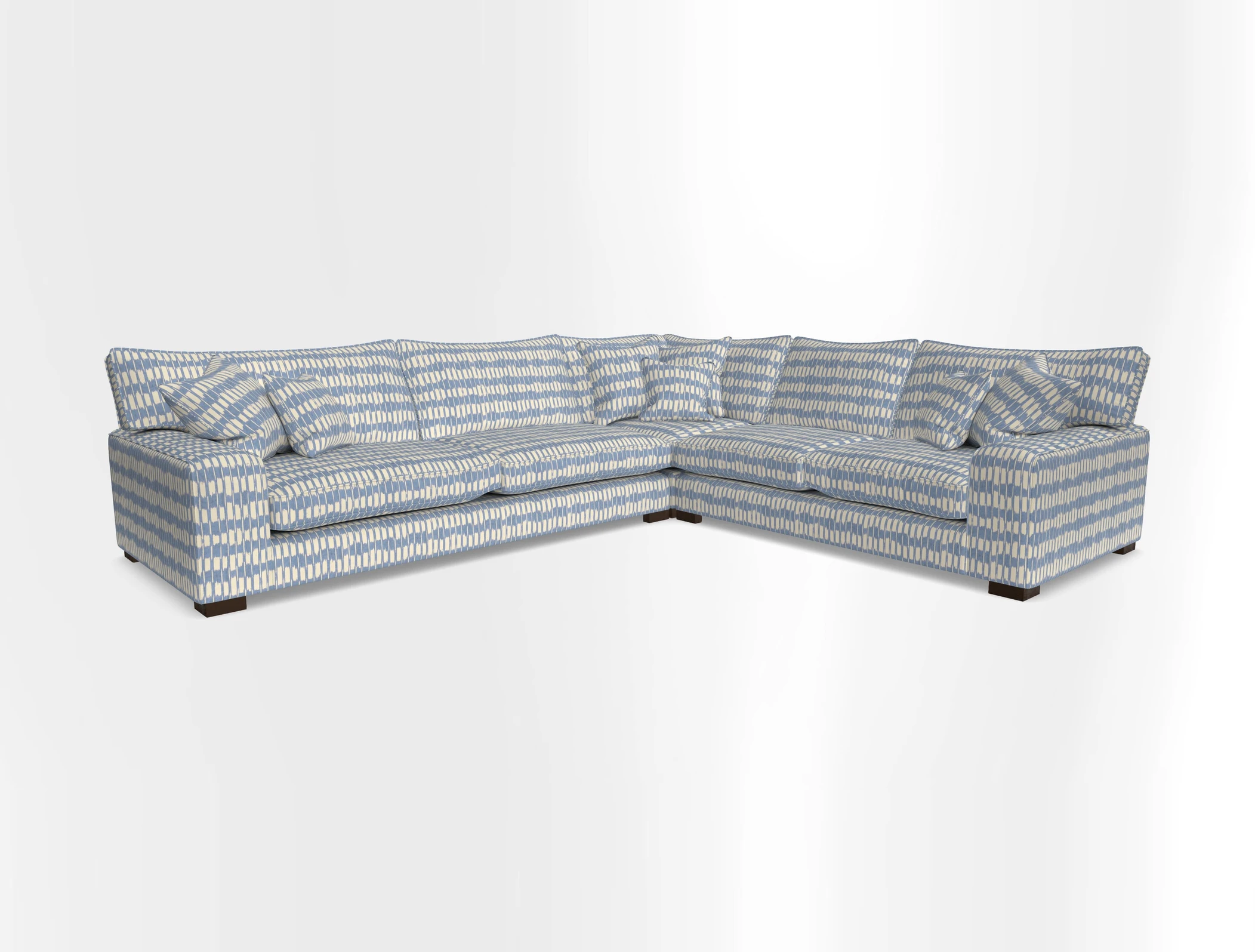 Richmond Large Corner Unit LHF in Two Tone Plain Biscuit