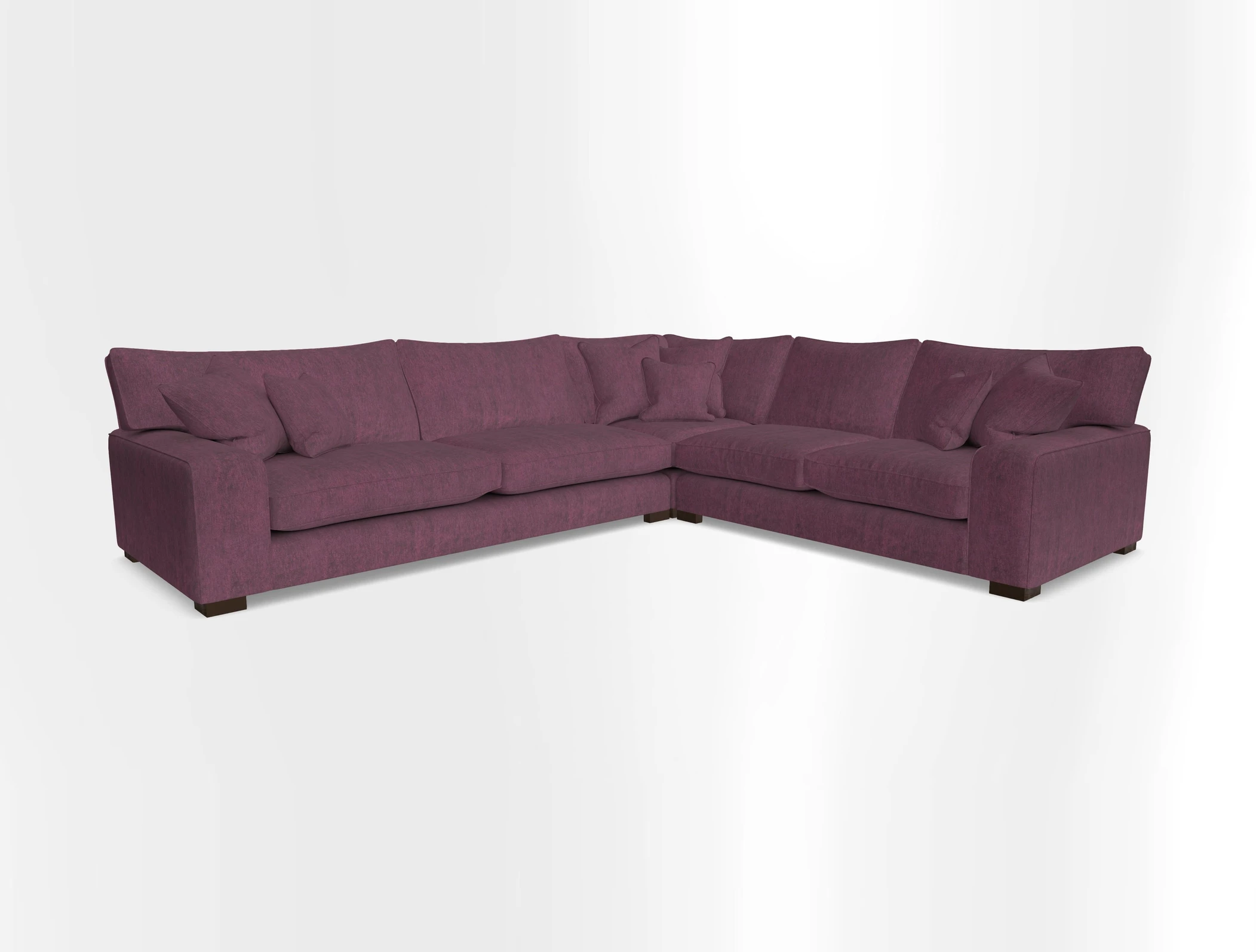 Richmond Large Corner Unit LHF in Two Tone Plain Biscuit