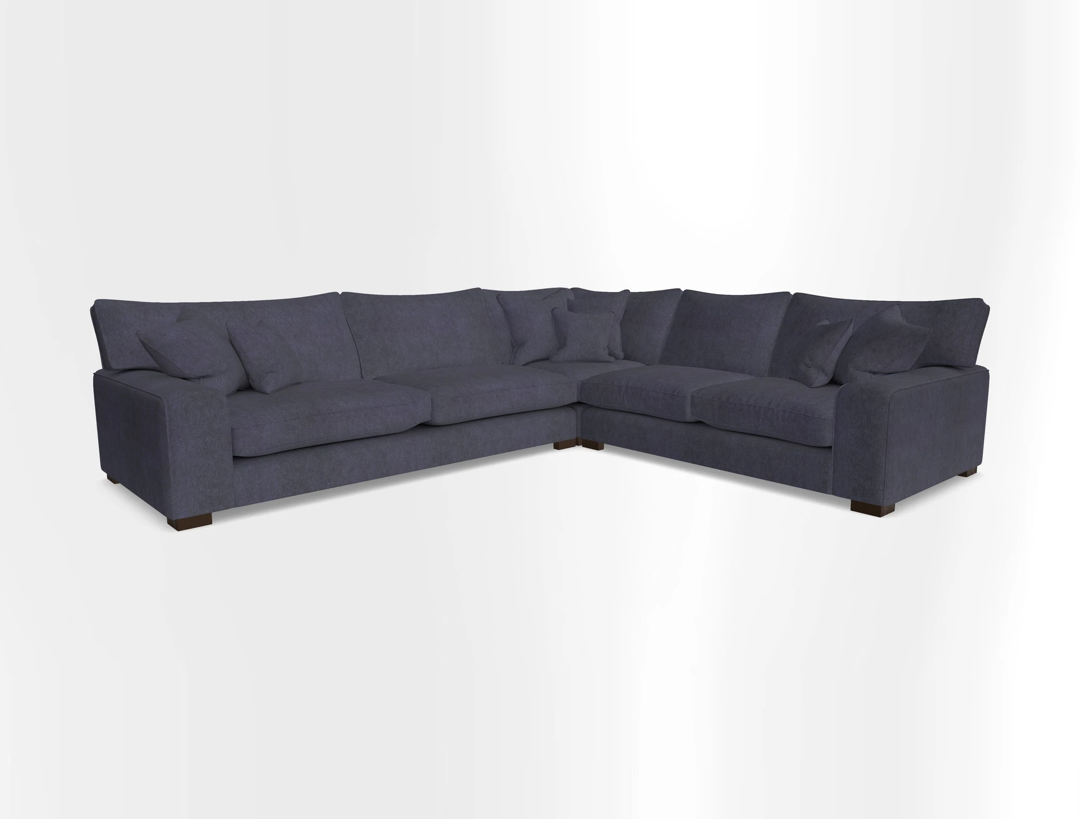 Richmond Large Corner Unit LHF in Two Tone Plain Biscuit